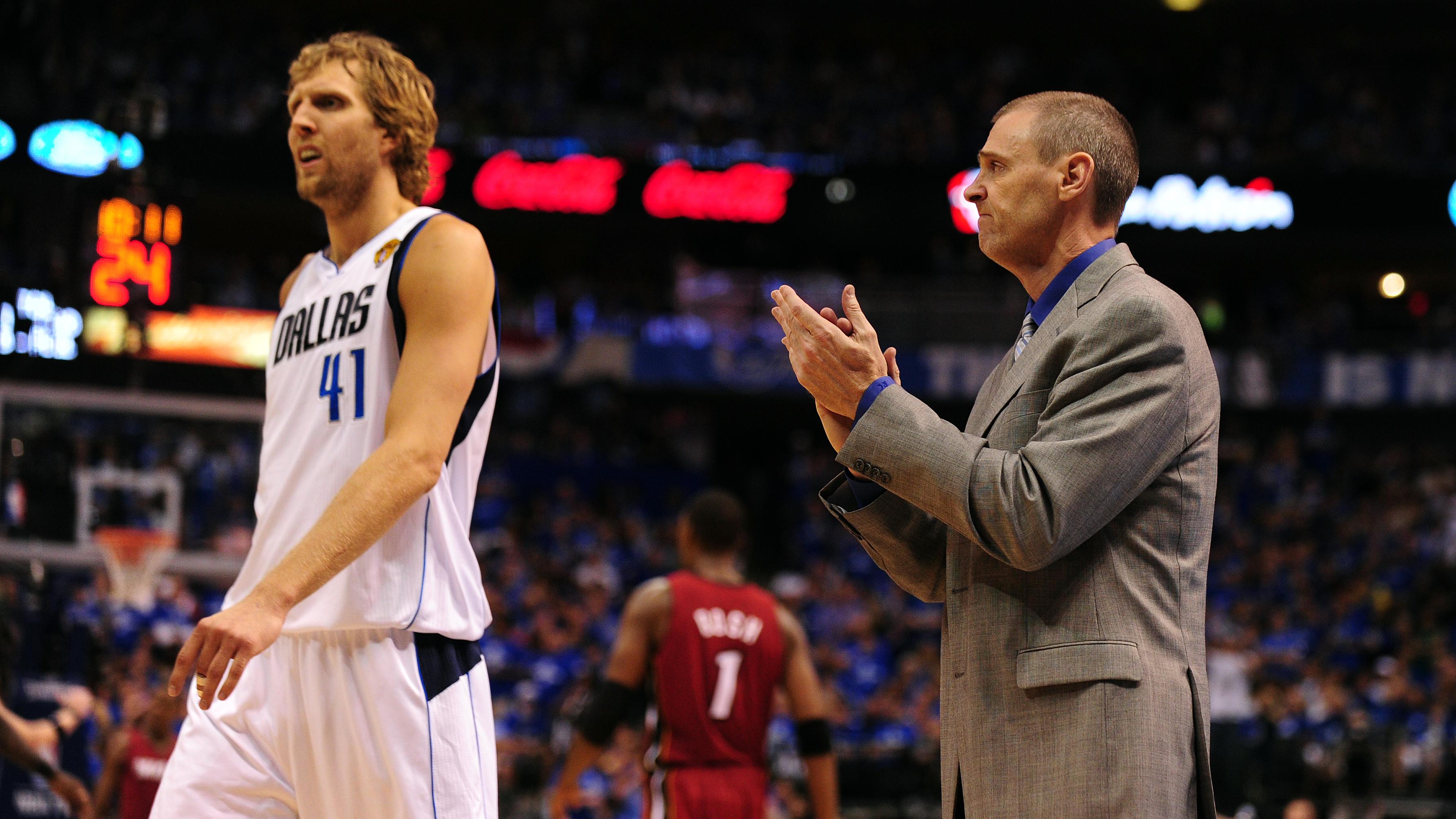 Dallas Mavericks head coach Rick Carlisl