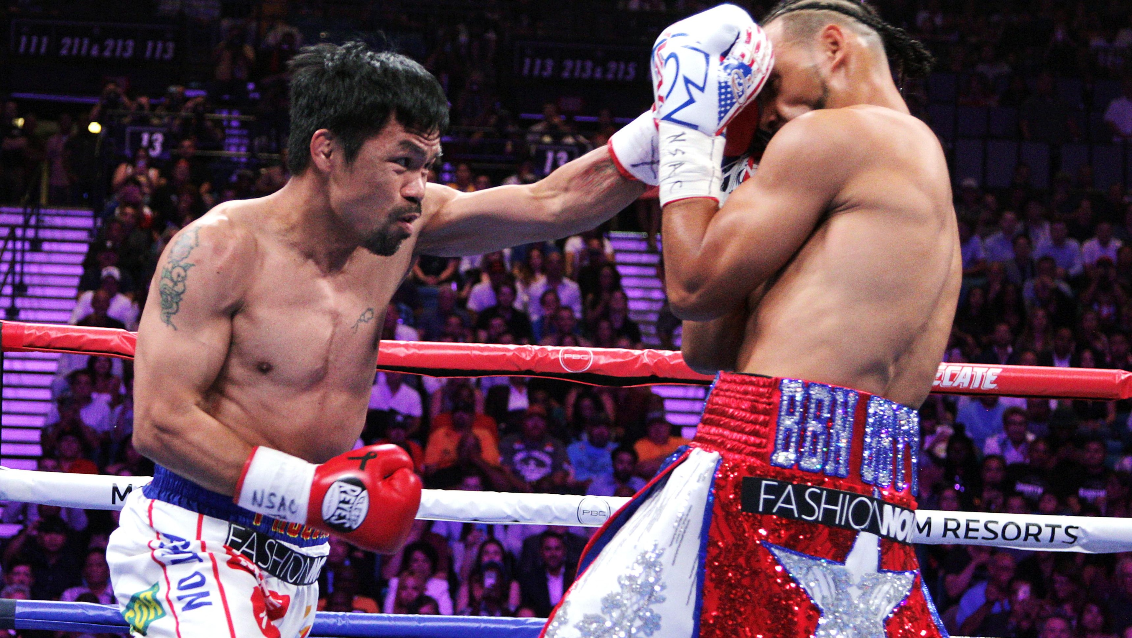 BOX-WORLD-WBA-WELTER-PHI-USA-PACQUIAO-THURMAN BOX-WORLD-WBA-WELTER-PHI-USA-PACQUIAO-THURMAN