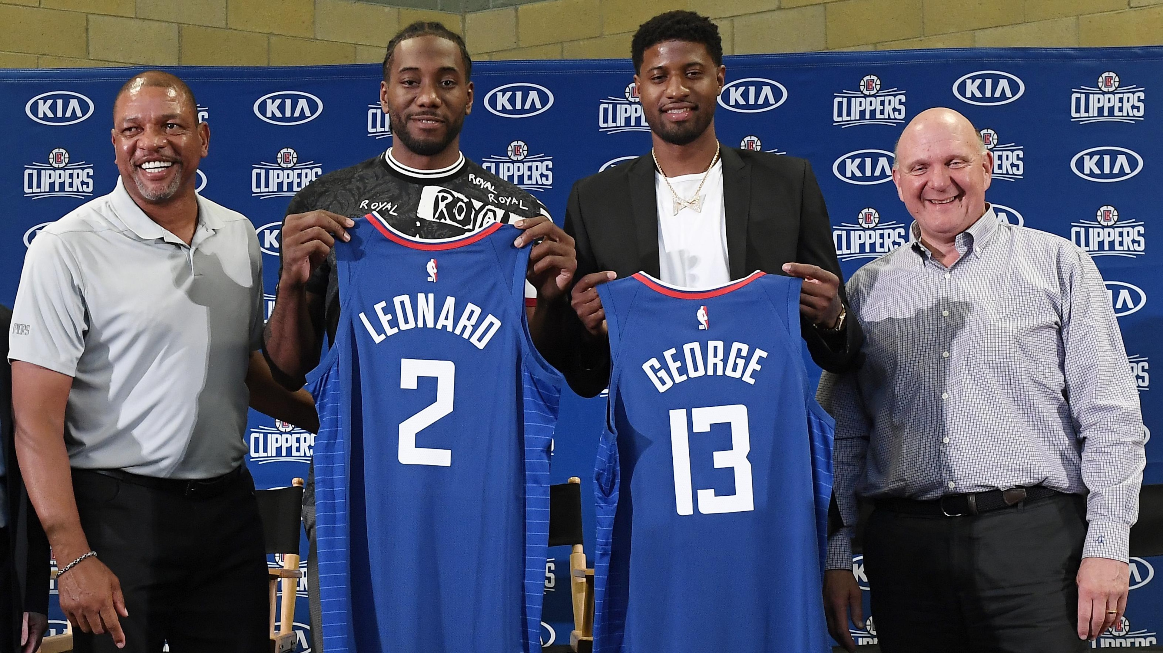 Los Angeles Clippers Introduce Kawhi Leonard & Paul George