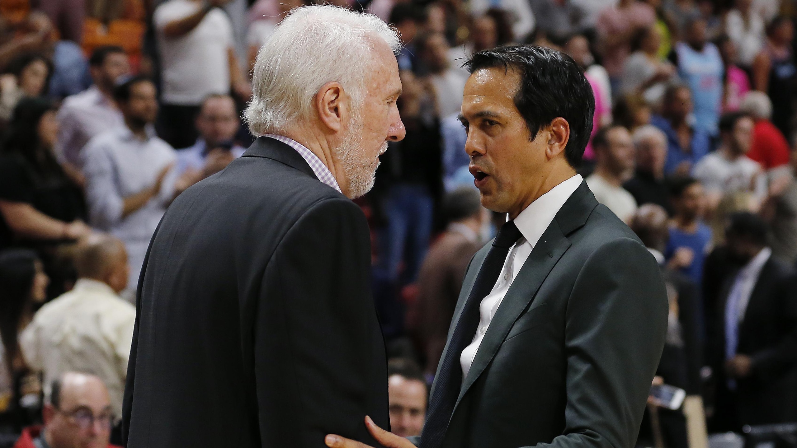 San Antonio Spurs v Miami Heat