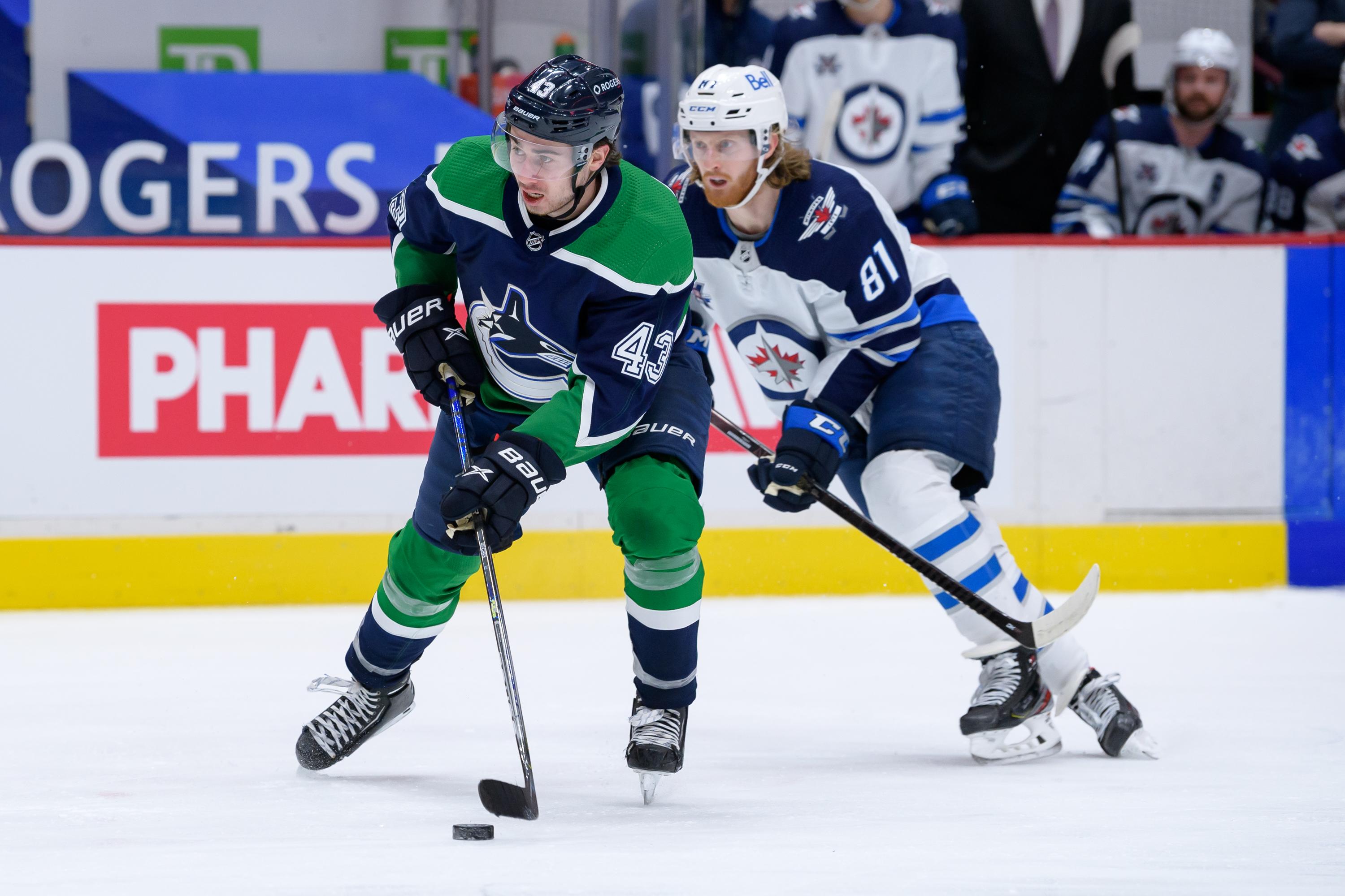 NHL: FEB 21 Jets at Canucks