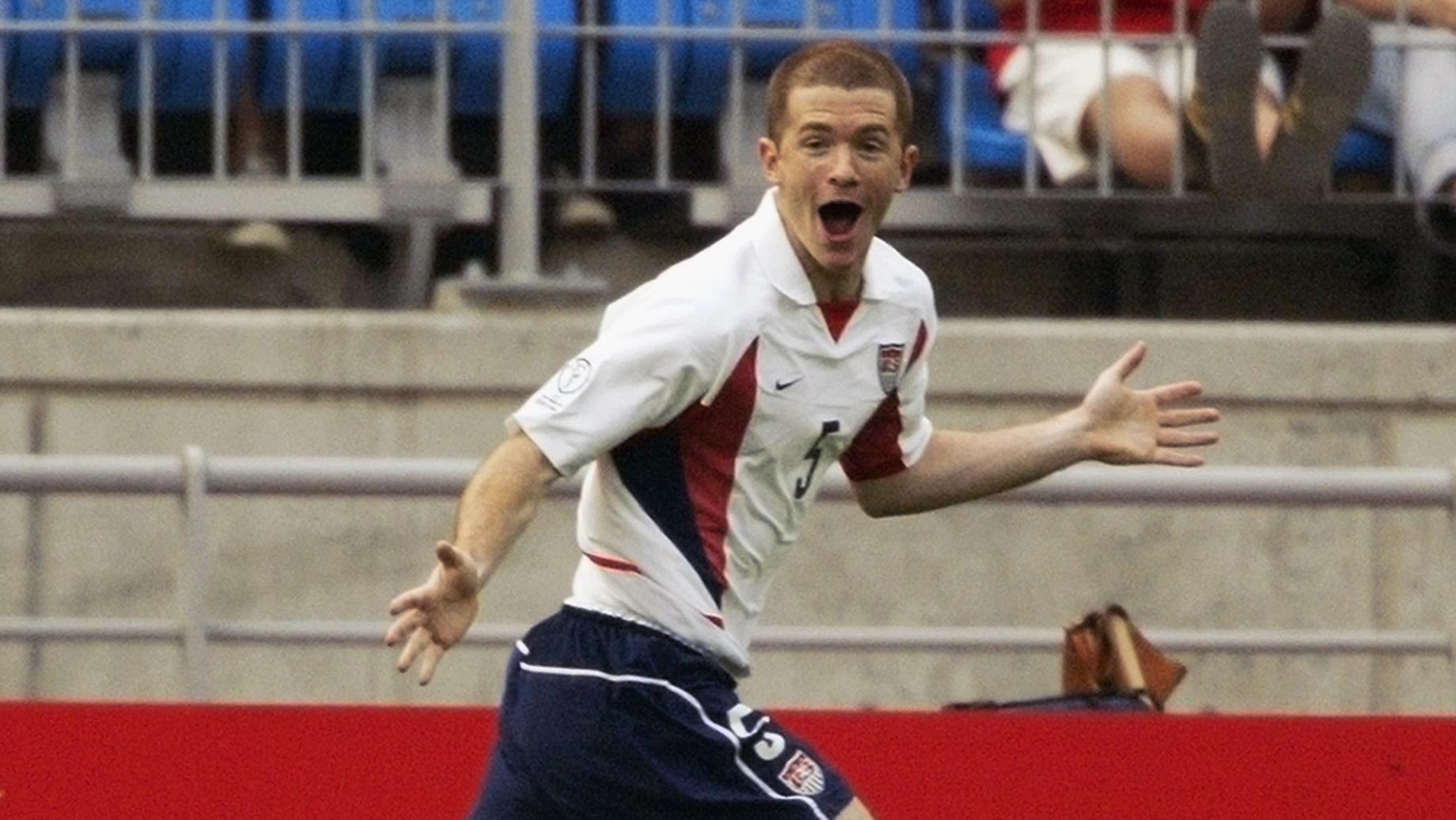 John O'Brien of the USA celebrates 