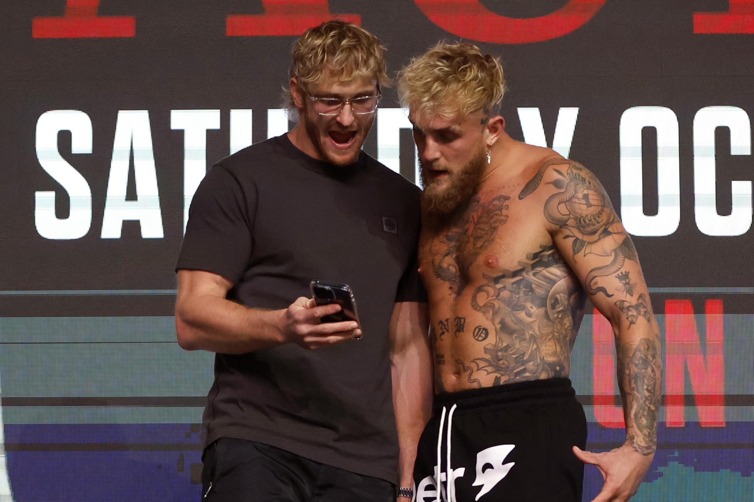 Jake Paul v Anderson Silva - Weigh-in Jake Paul v Anderson Silva - Weigh-in