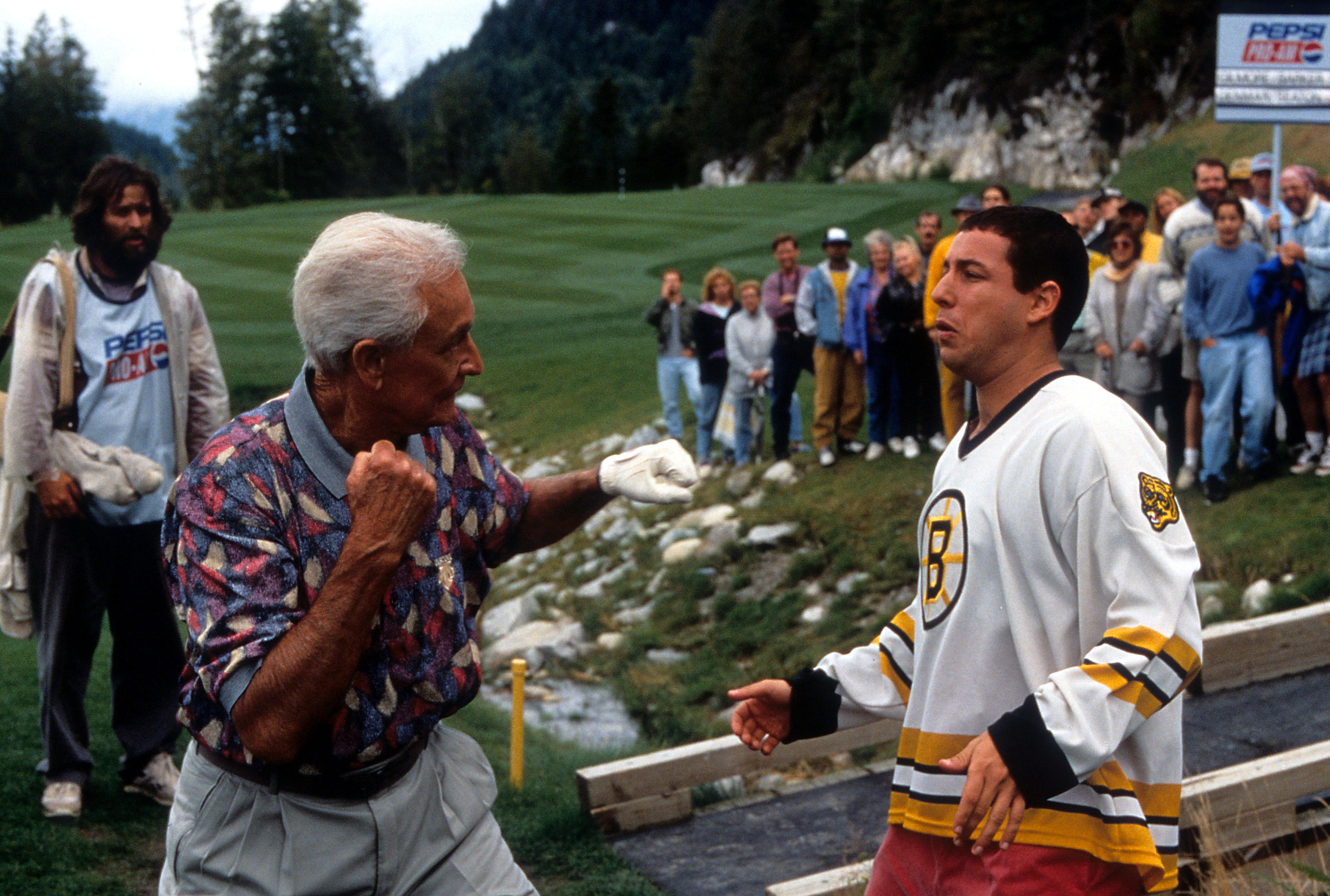 Bob Barker And Adam Sandler In 'Happy Gilmore'