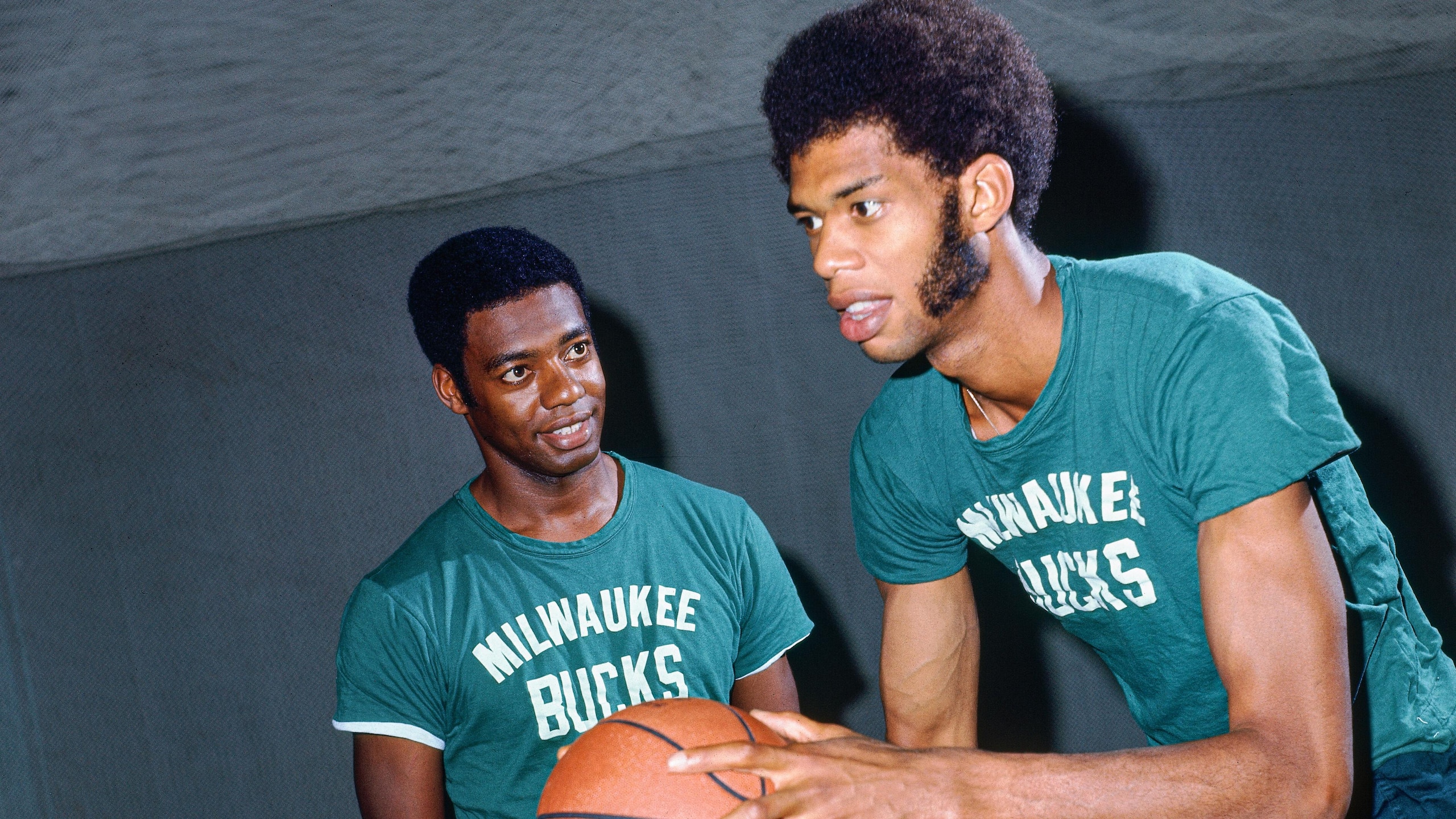 Oscar Robinson and Kareem Abdul-Jabbar