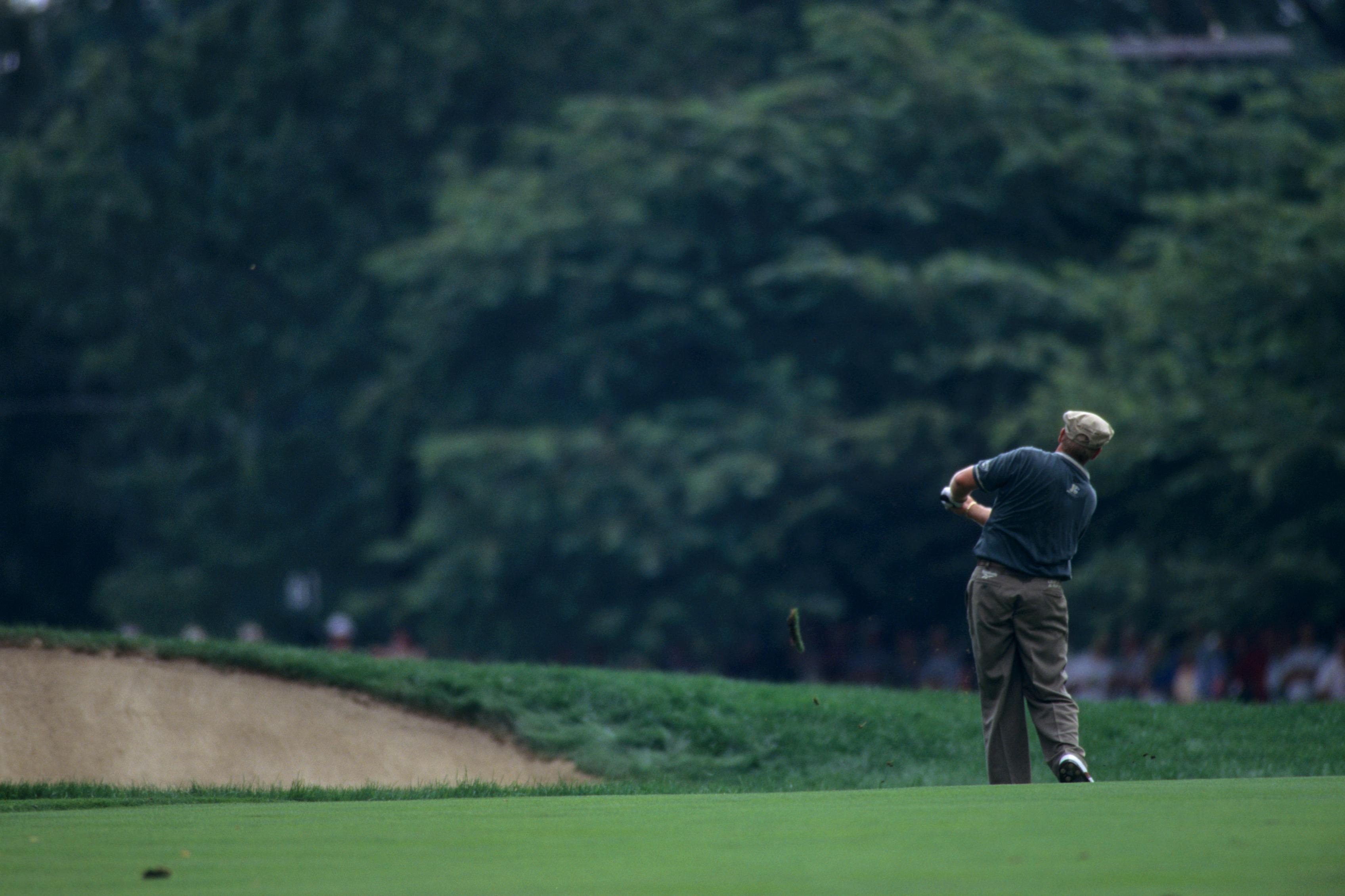 John Daly during the 769th PGA Championship held at Winged Foot Golf Club in Mamaroneck, New York. August 14-17, 1997. (Photograph by The PGA of America).