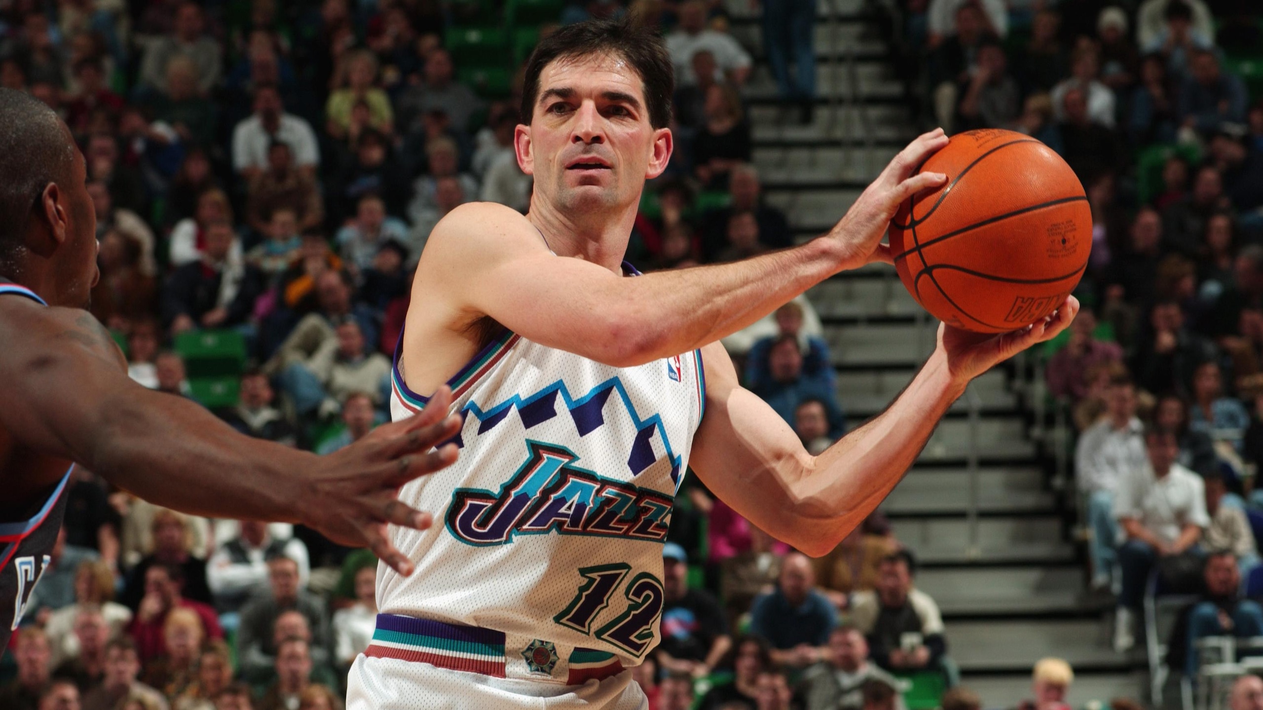 John Stockton looks to pass John Stockton looks to pass