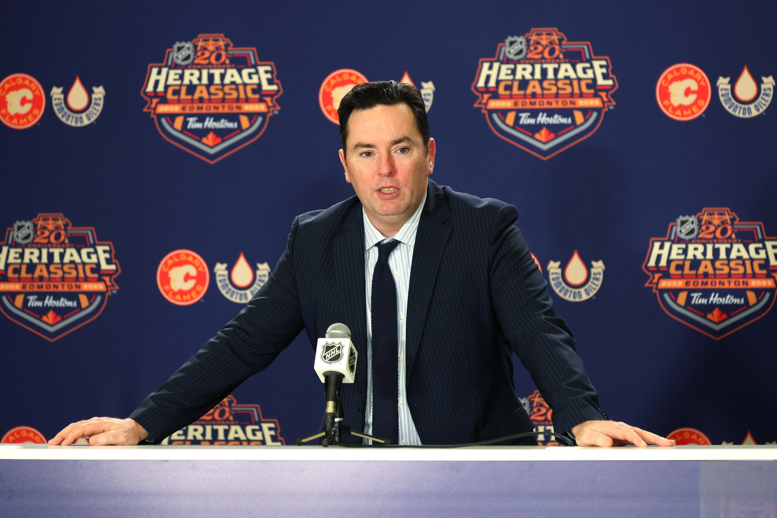 2023 Tim Hortons NHL Heritage Classic - Calgary Flames v Edmonton Oilers 2023 Tim Hortons NHL Heritage Classic - Calgary Flames v Edmonton Oilers