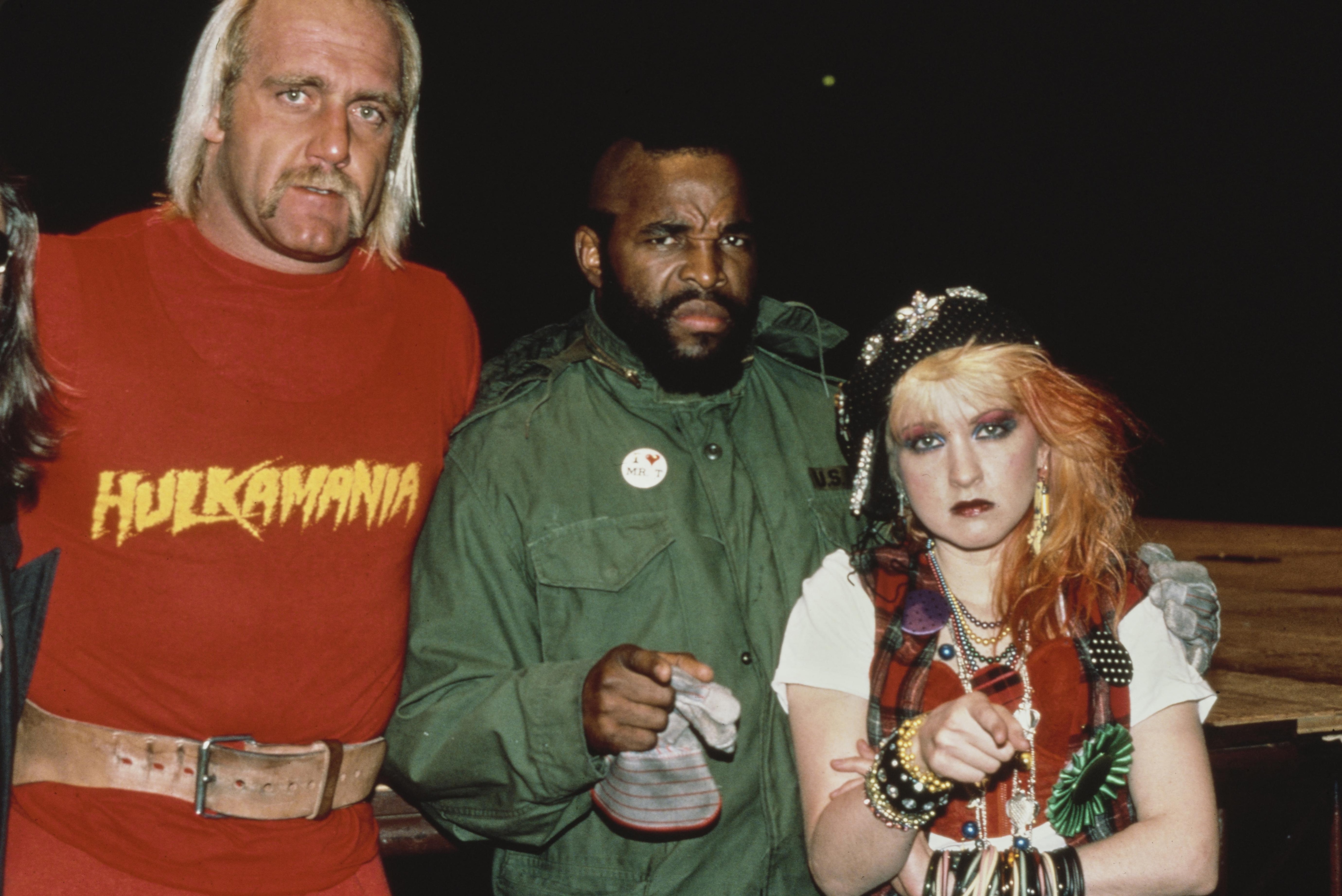 Hulk Hogan, Mr. T And Cyndi Lauper Attend 27th Grammy Awards