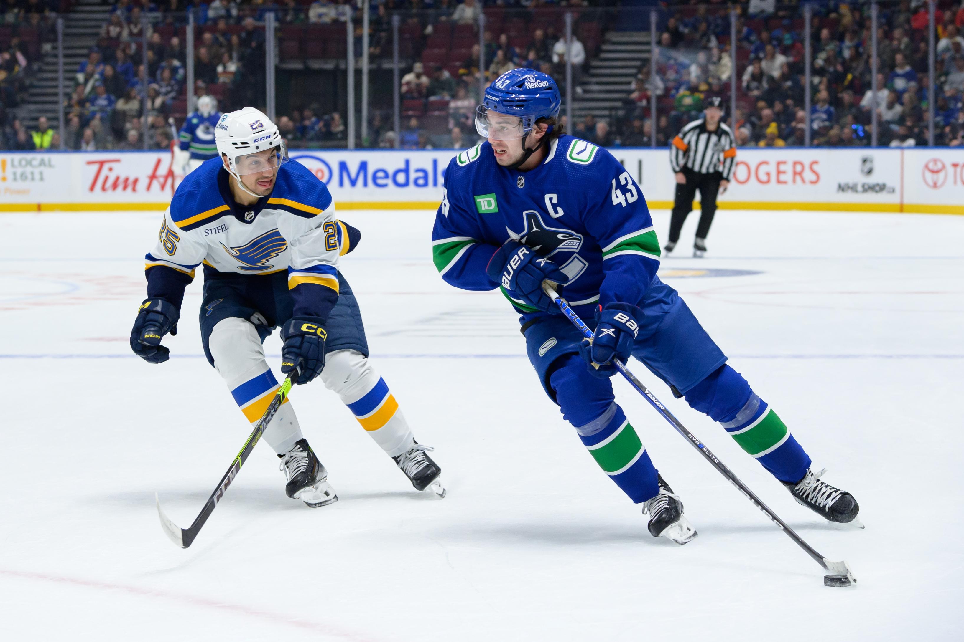 St. Louis Blues v Vancouver Canucks St. Louis Blues v Vancouver Canucks