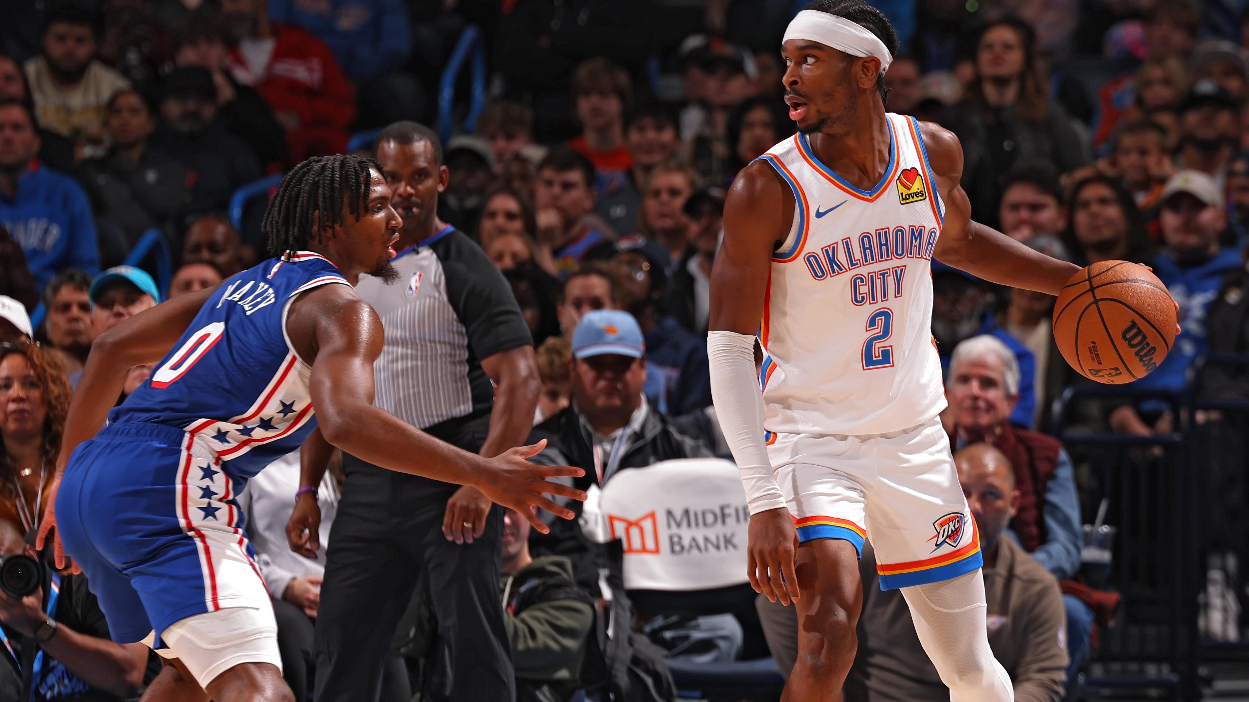 Philadelphia 76ers v Oklahoma City Thunder