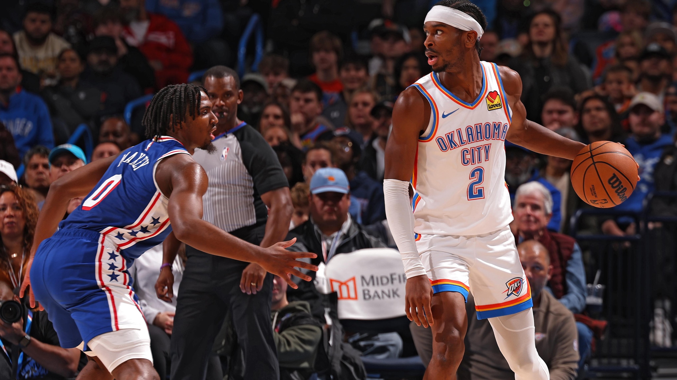 Philadelphia 76ers v Oklahoma City Thunder
