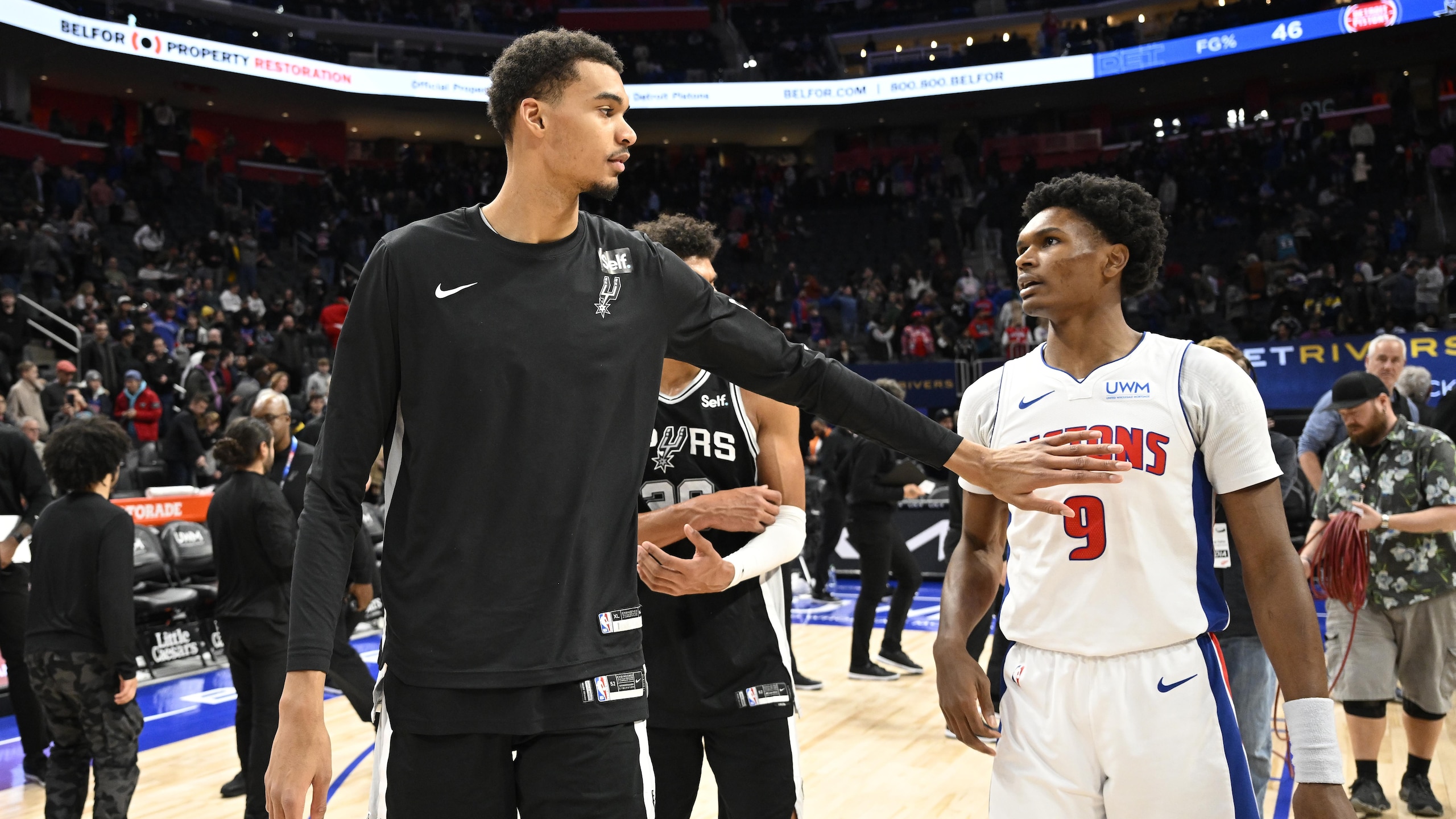 San Antonio Spurs v Detroit Pistons