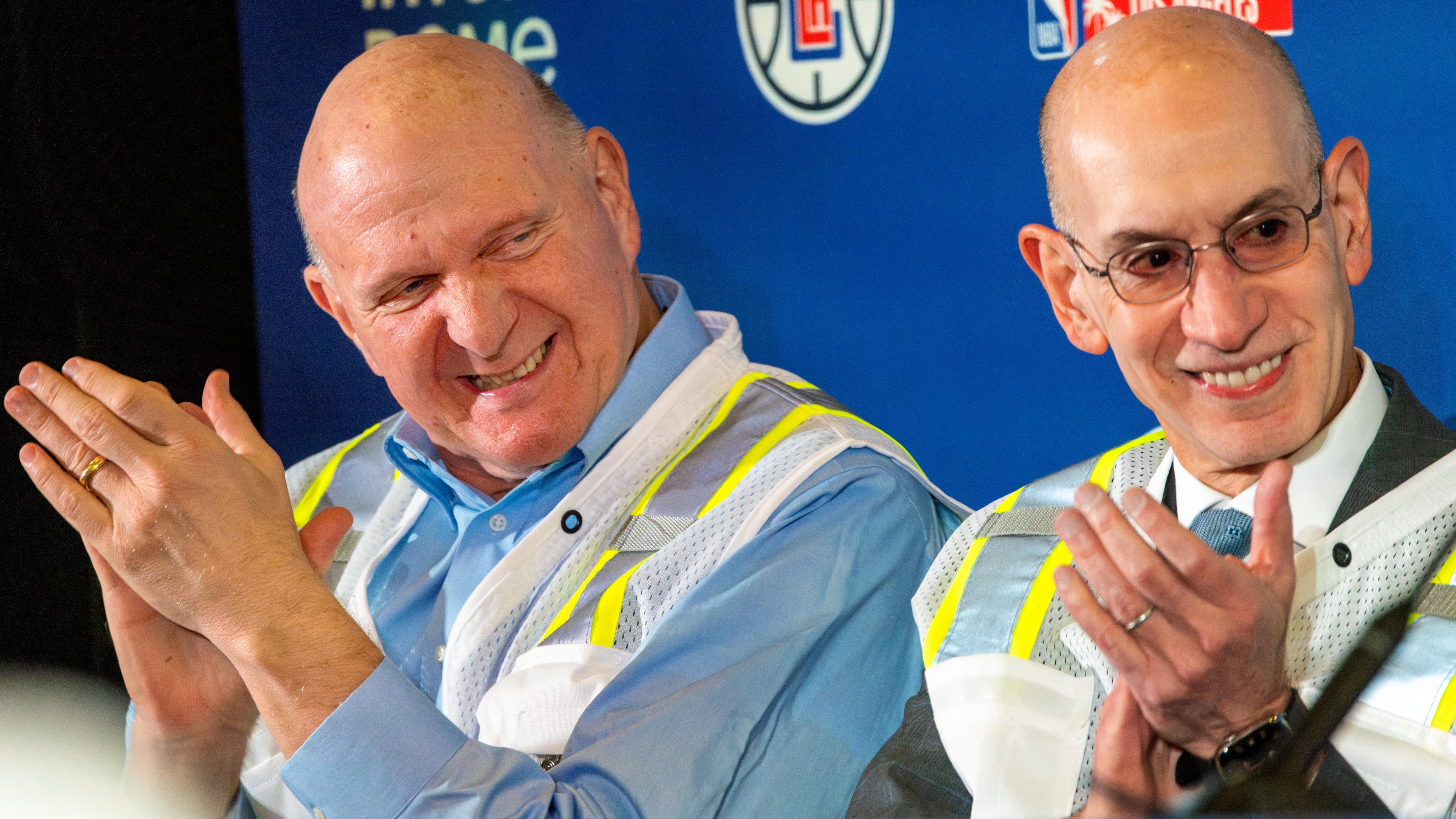 NBA Commissioner Adam Silver and Clippers owner Steve Ballmer announced that the 2026 NBA All-Star Game to be held at Intuit Dome. NBA Commissioner Adam Silver and Clippers owner Steve Ballmer announced that the 2026 NBA All-Star Game to be held at Intuit Dome.