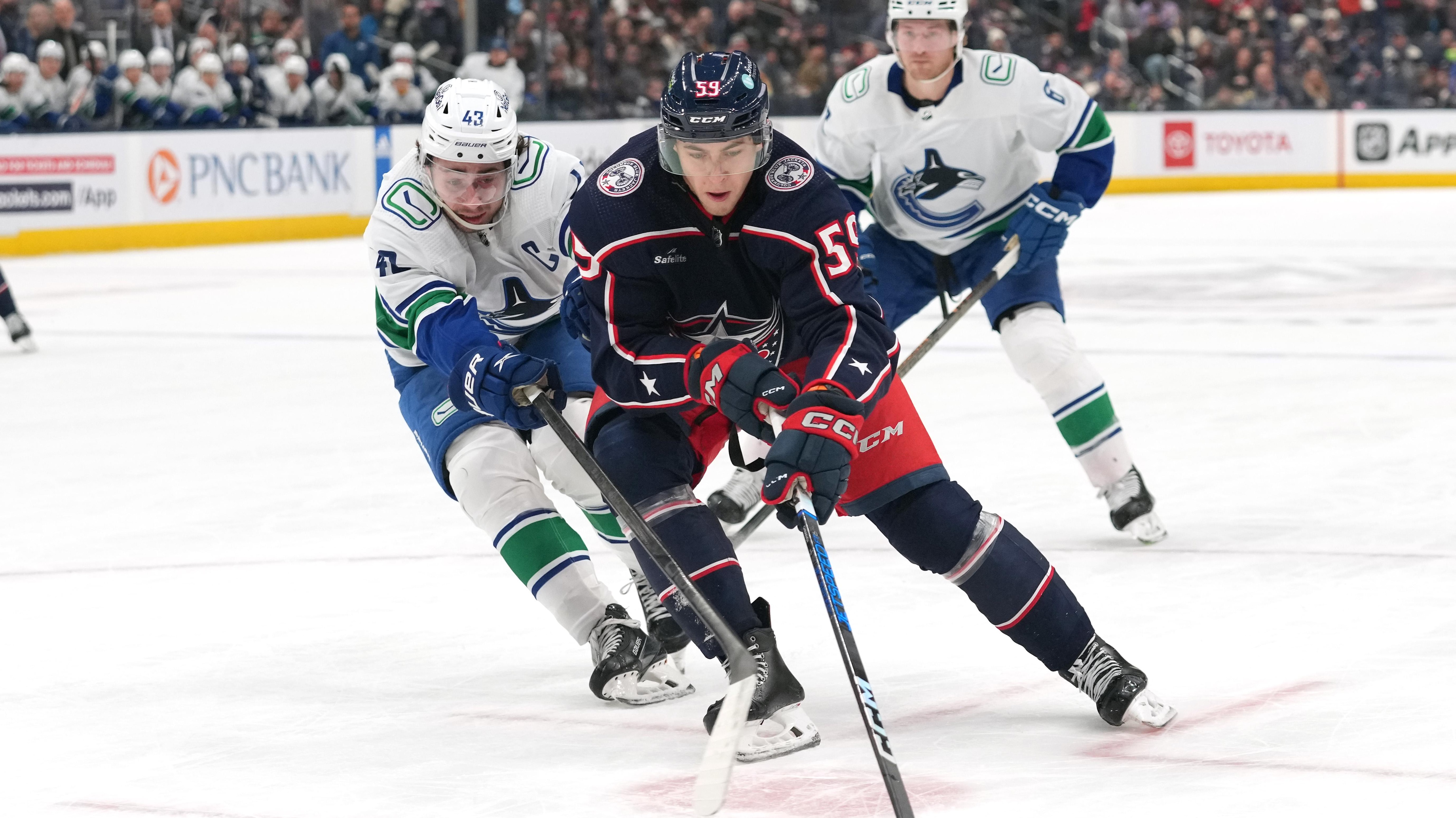 Vancouver Canucks v Columbus Blue Jackets