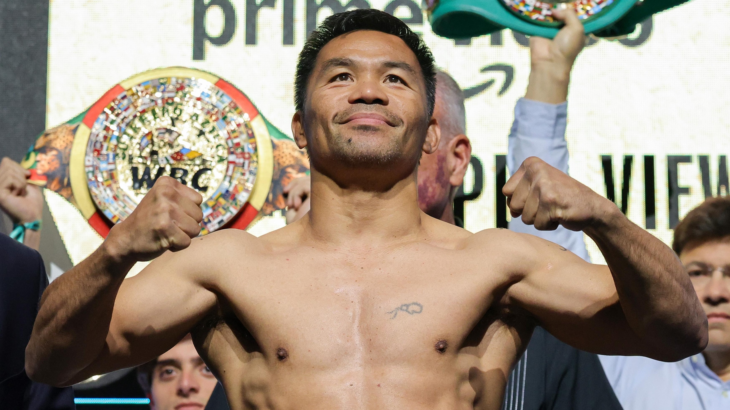 Manny Pacquiao v Mario Barrios - Weigh-in