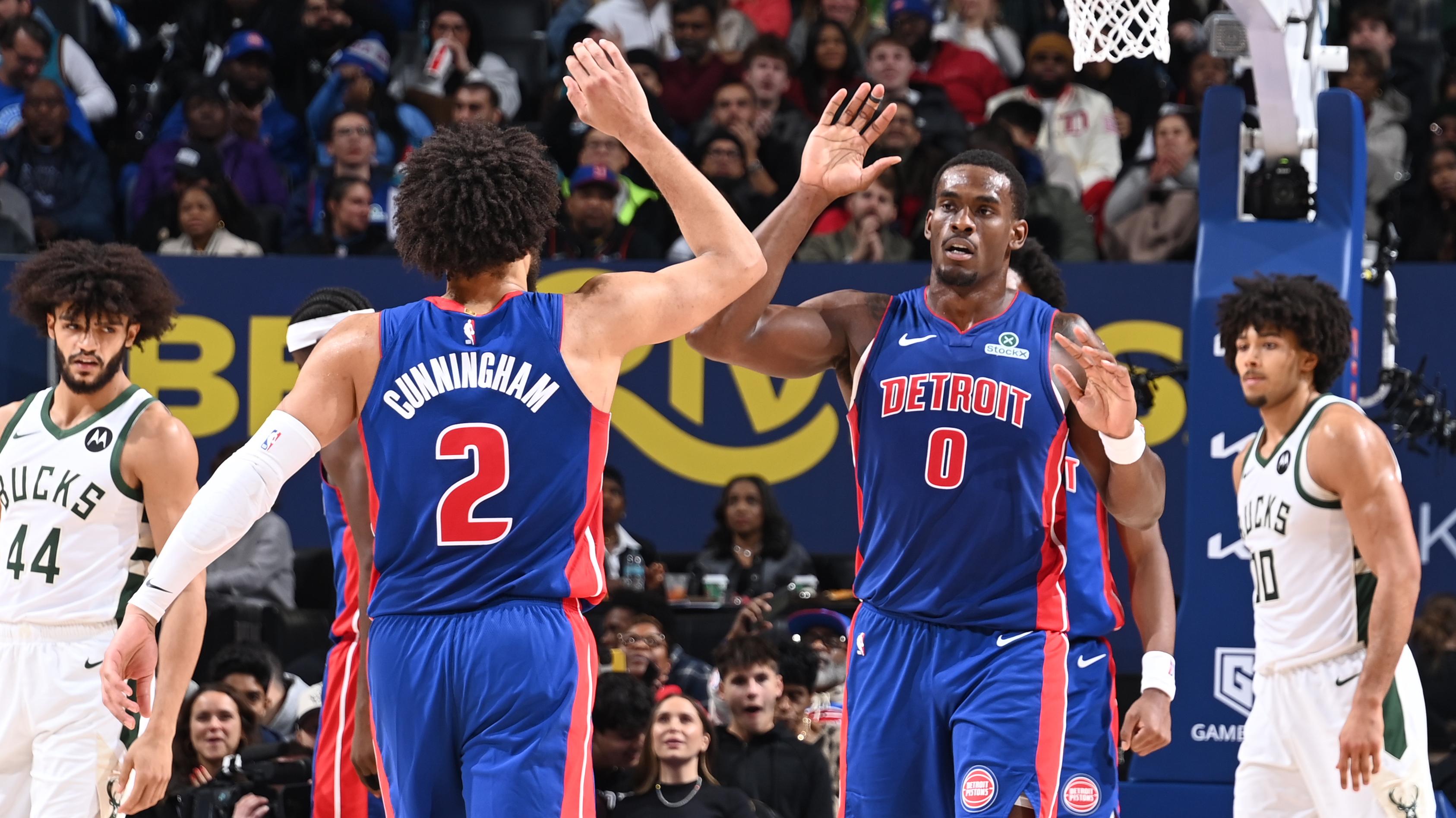 Milwaukee Bucks v Detroit Pistons