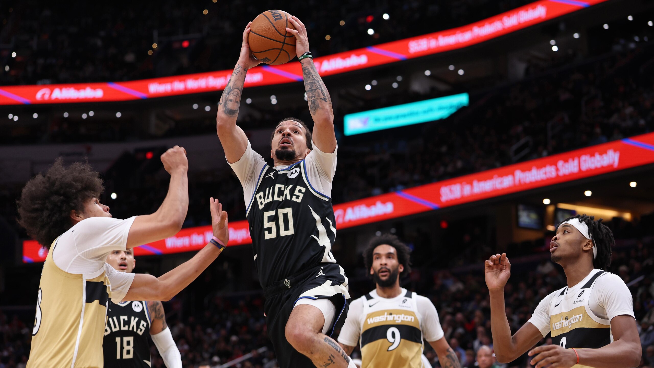 Milwaukee Bucks v Washington Wizards
