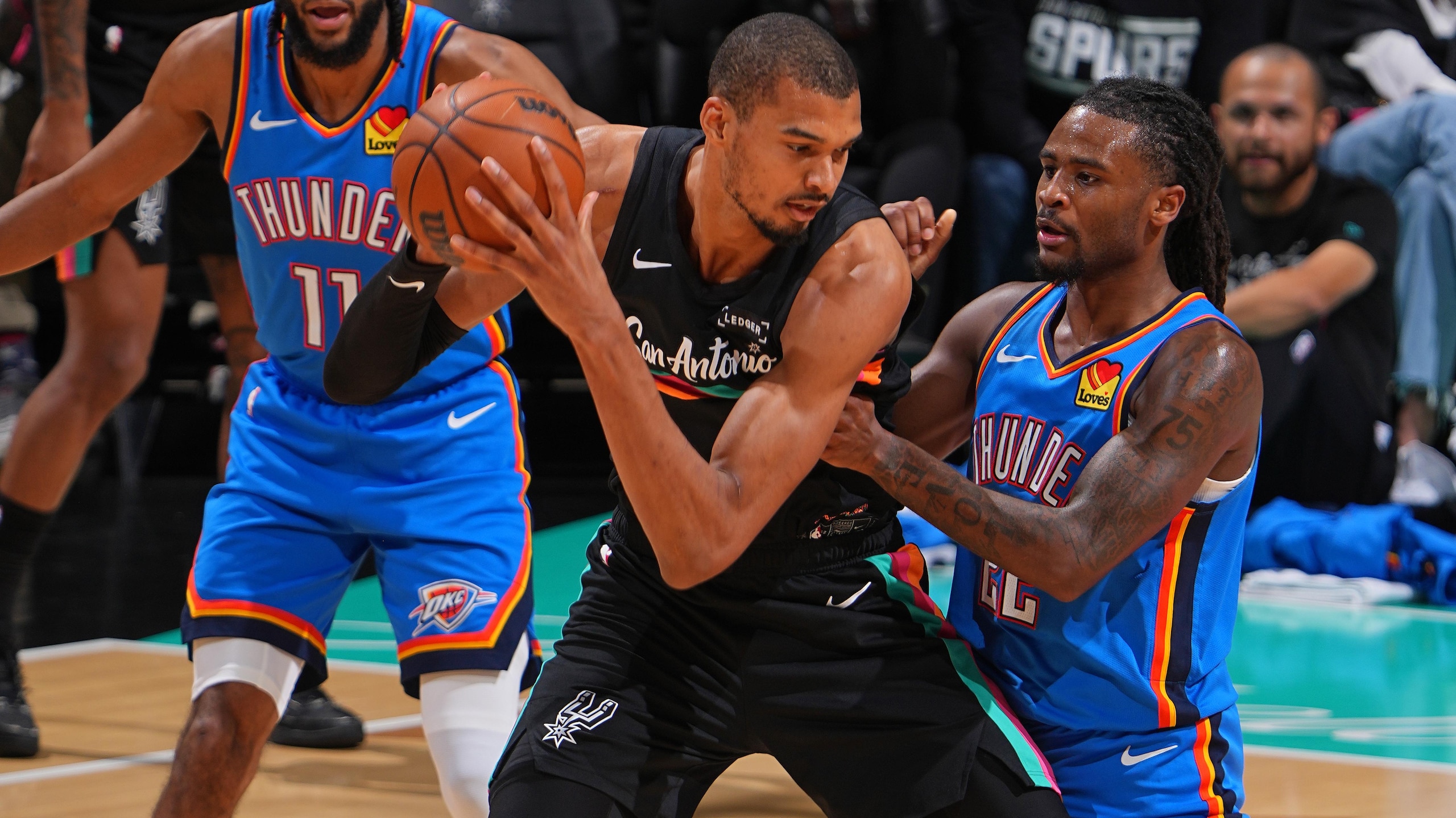 Oklahoma City Thunder v San Antonio Spurs Oklahoma City Thunder v San Antonio Spurs