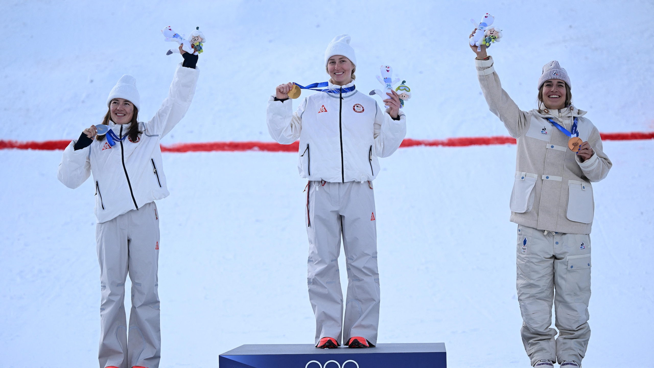FREESTYLE SKIING-OLY-2026-MILANO CORTINA-PODIUM