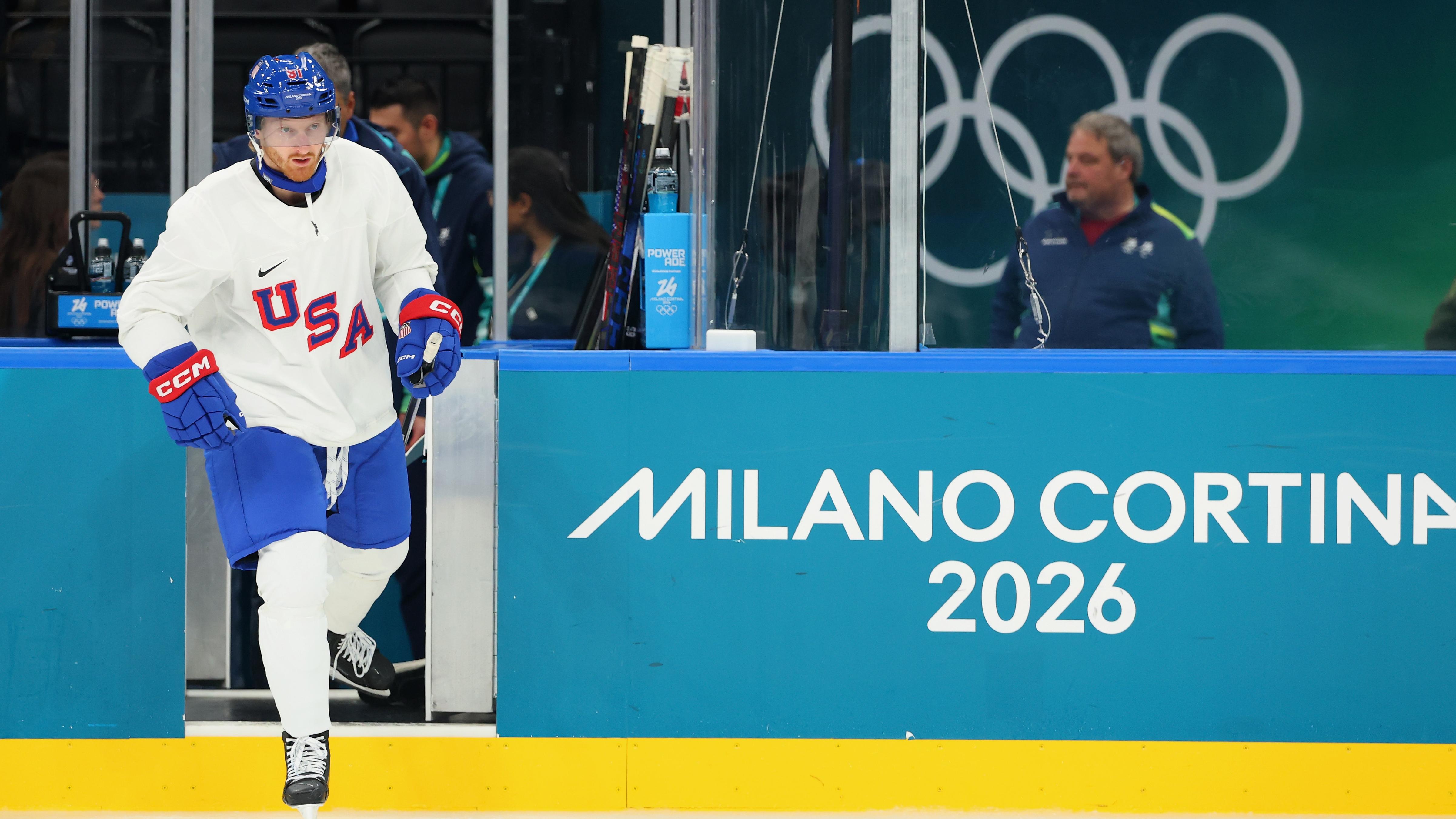 Men's Ice Hockey Training - Milano Cortina 2026 Winter Olympics: Day 2
