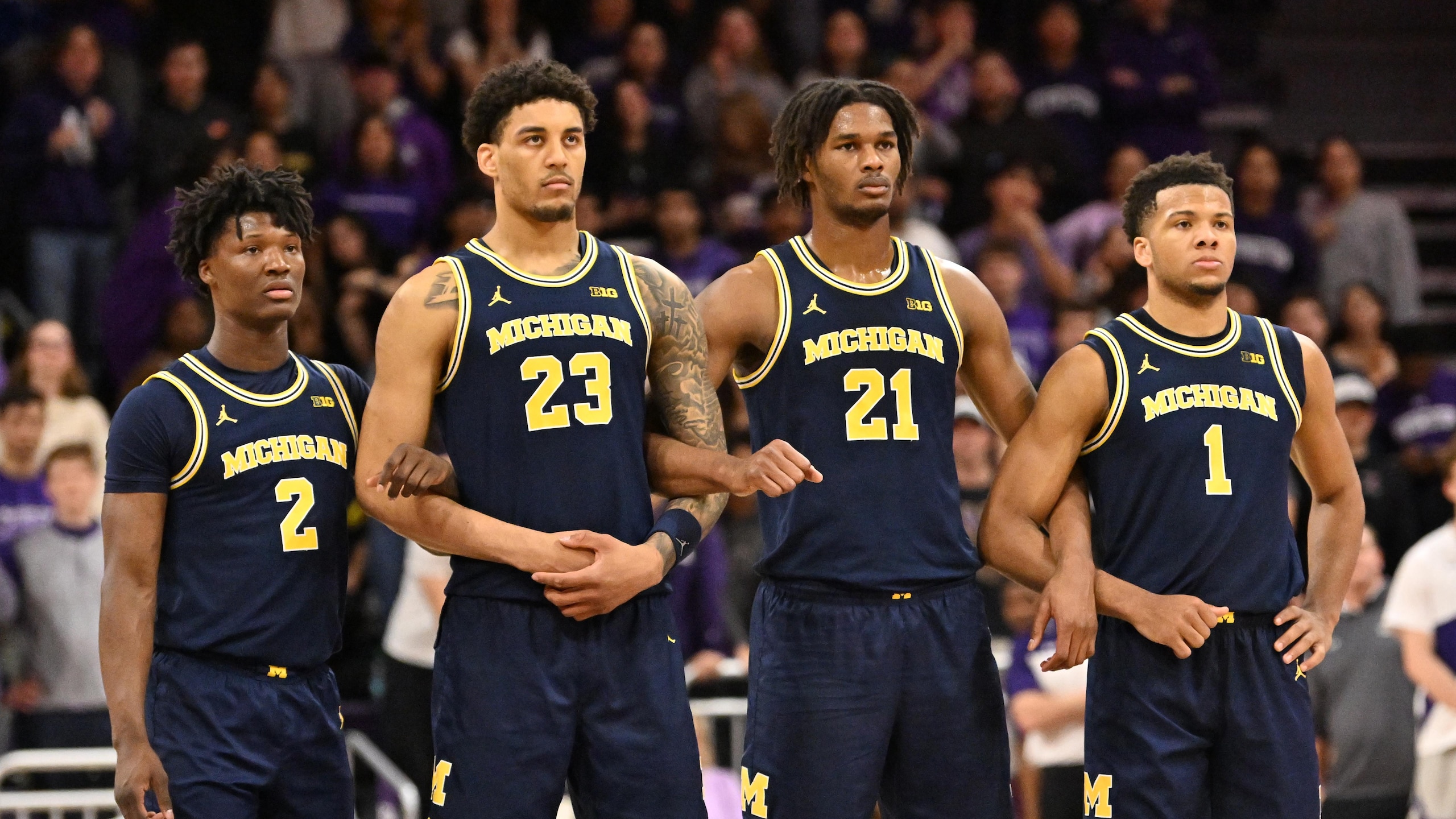 COLLEGE BASKETBALL: FEB 11 Michigan at Northwestern