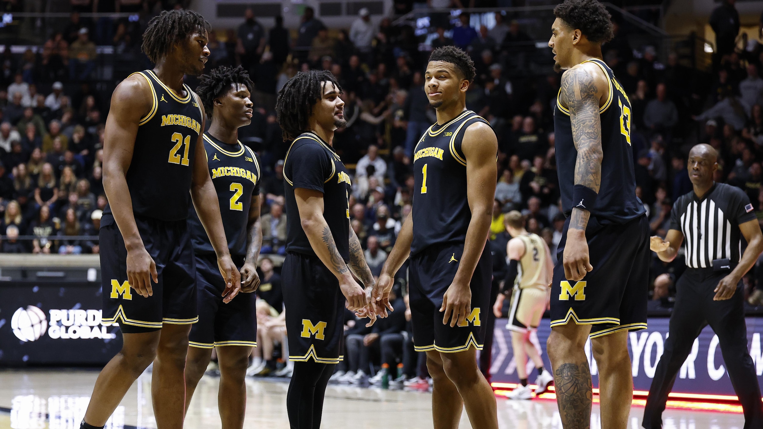 COLLEGE BASKETBALL: FEB 17 Michigan at Purdue