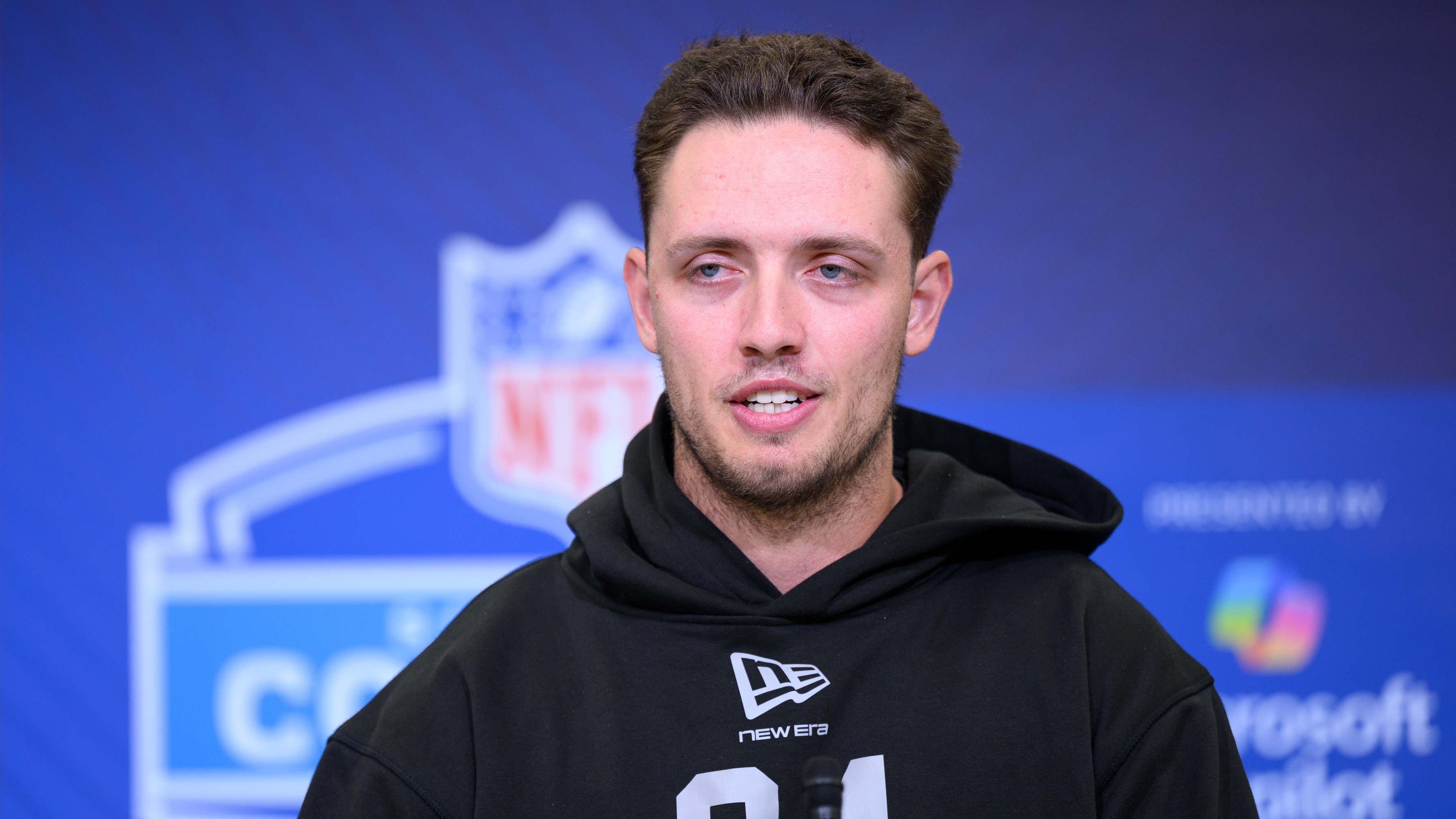 Carson Beck Booed by Indiana Fans at NFL Combine After IU's CFP Title Win vs. Miami