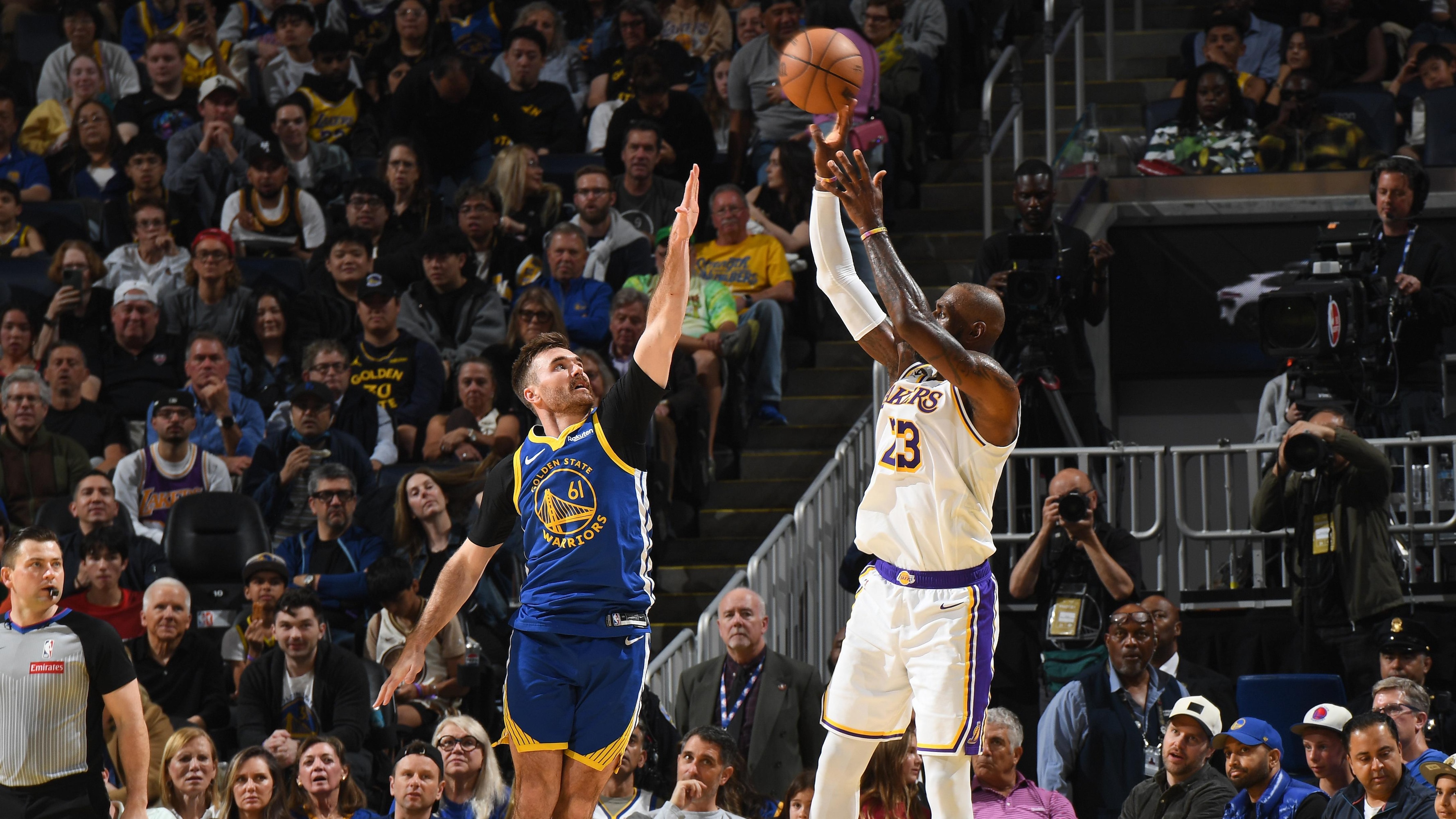 LeBron James, Luka Doncic Delight Lakers Fans as LA Beats Warriors with Steph Curry Out Injured