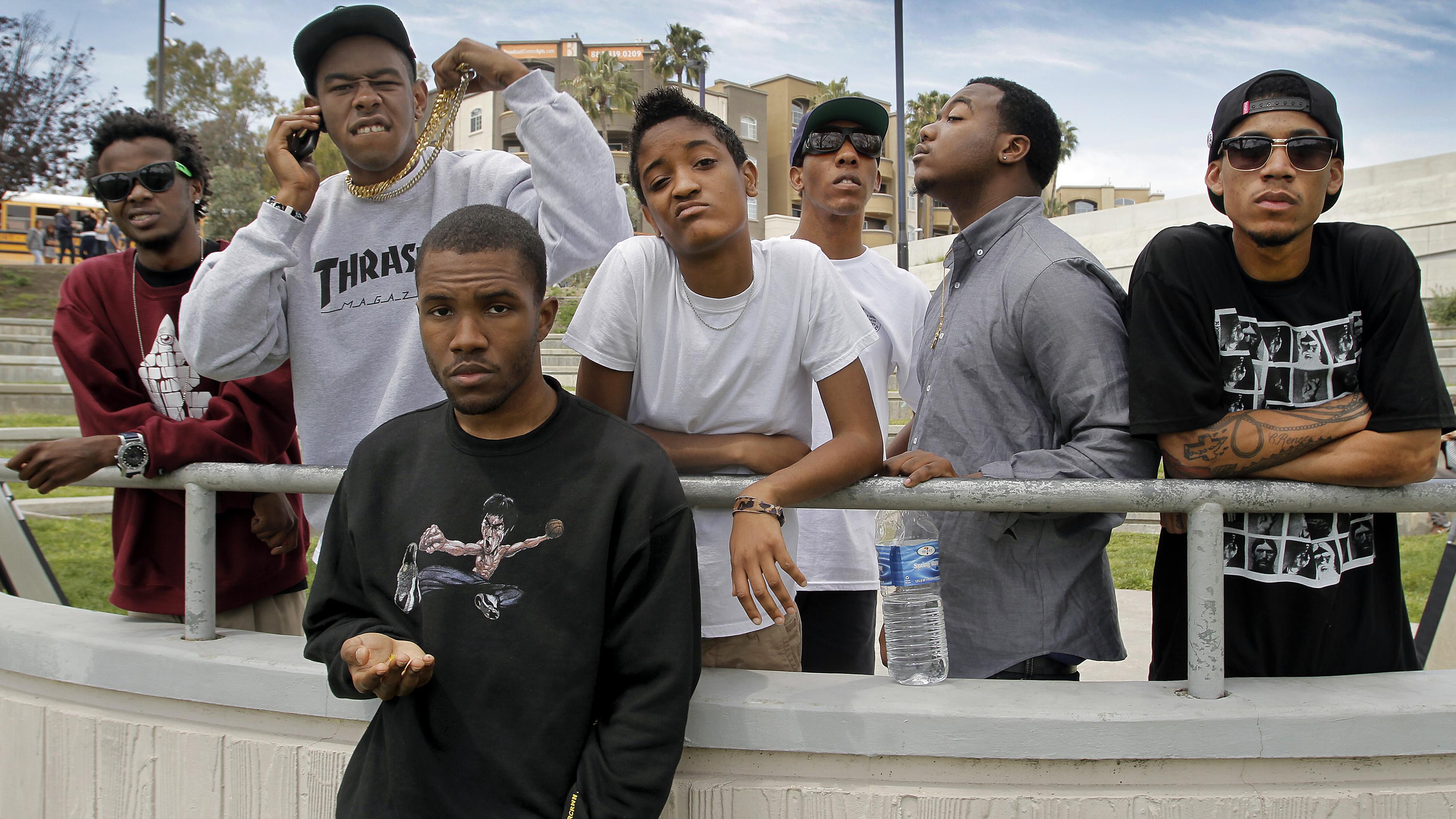 Odd Future is a 8 person hip hop collective (7 member arrived for the shoot) from Compton who are t
