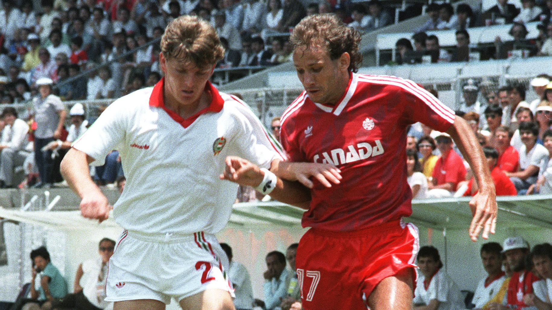 Hungarian defender Sandor Sallai (L) fig