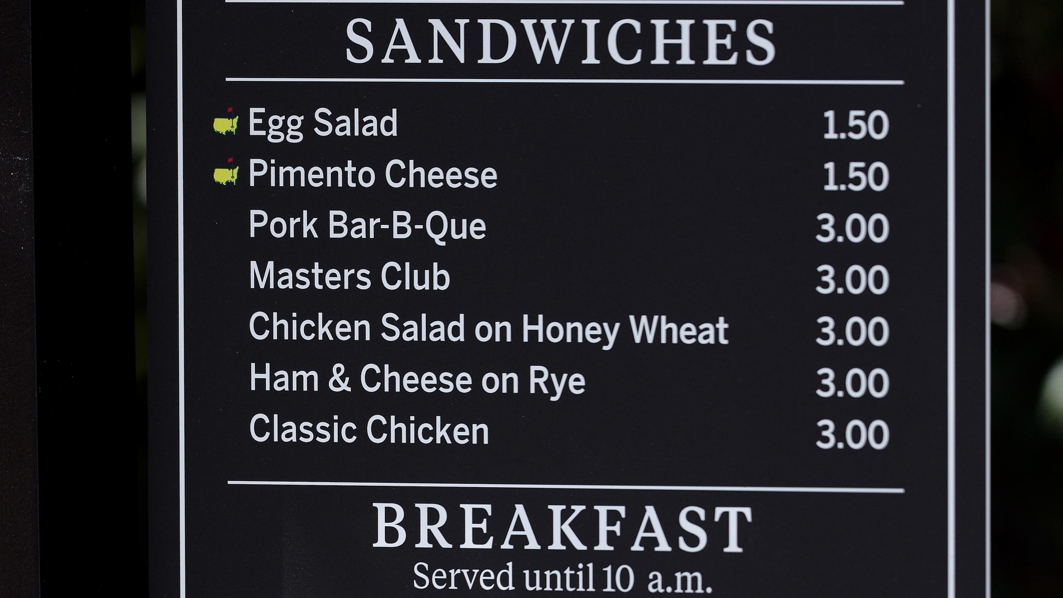 Masters 2026 Concessions Menu, Prices Teased in Photo at Augusta National Women's Amateur