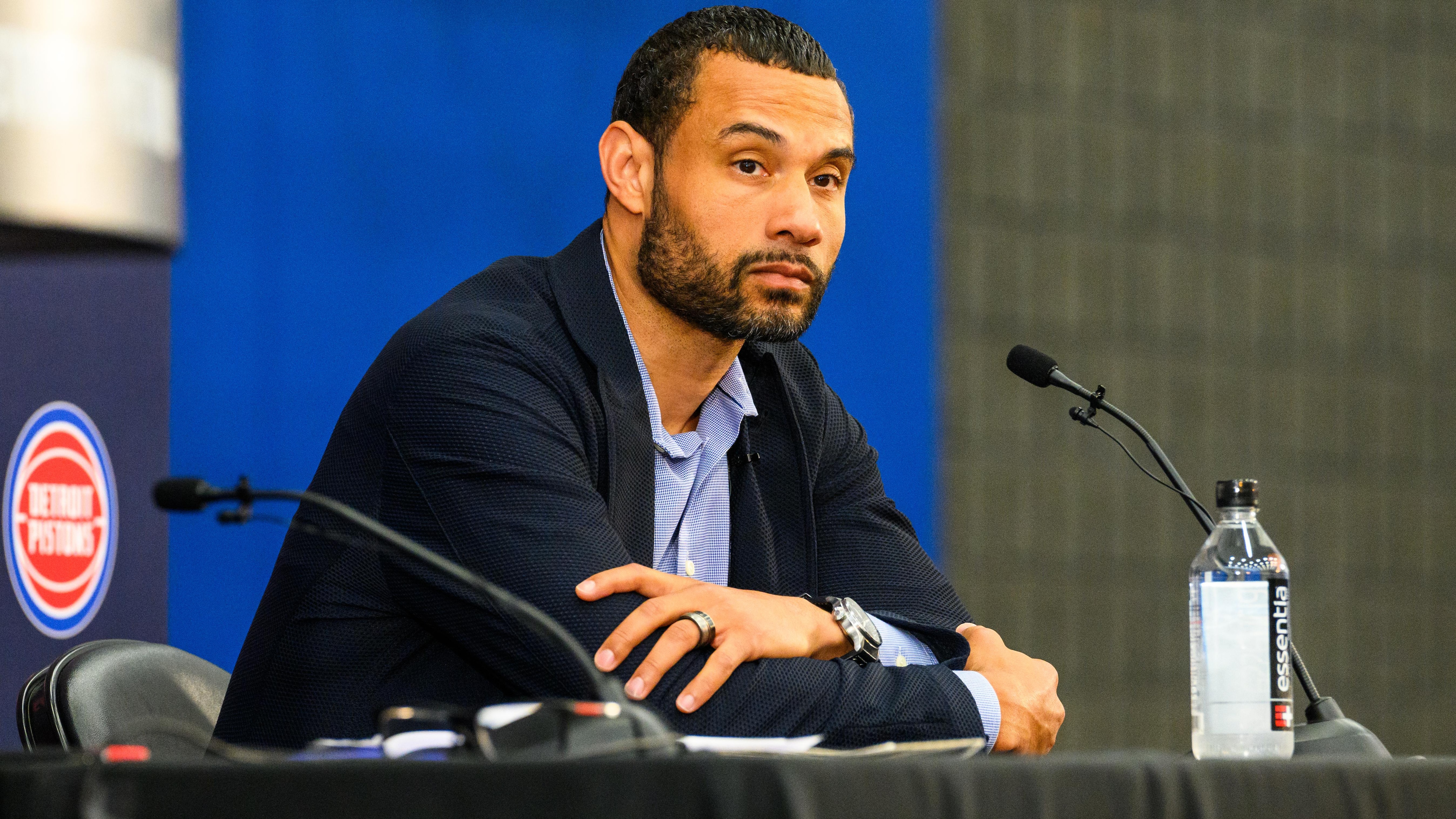 Detroit Pistons Introduce Trajan Langdon