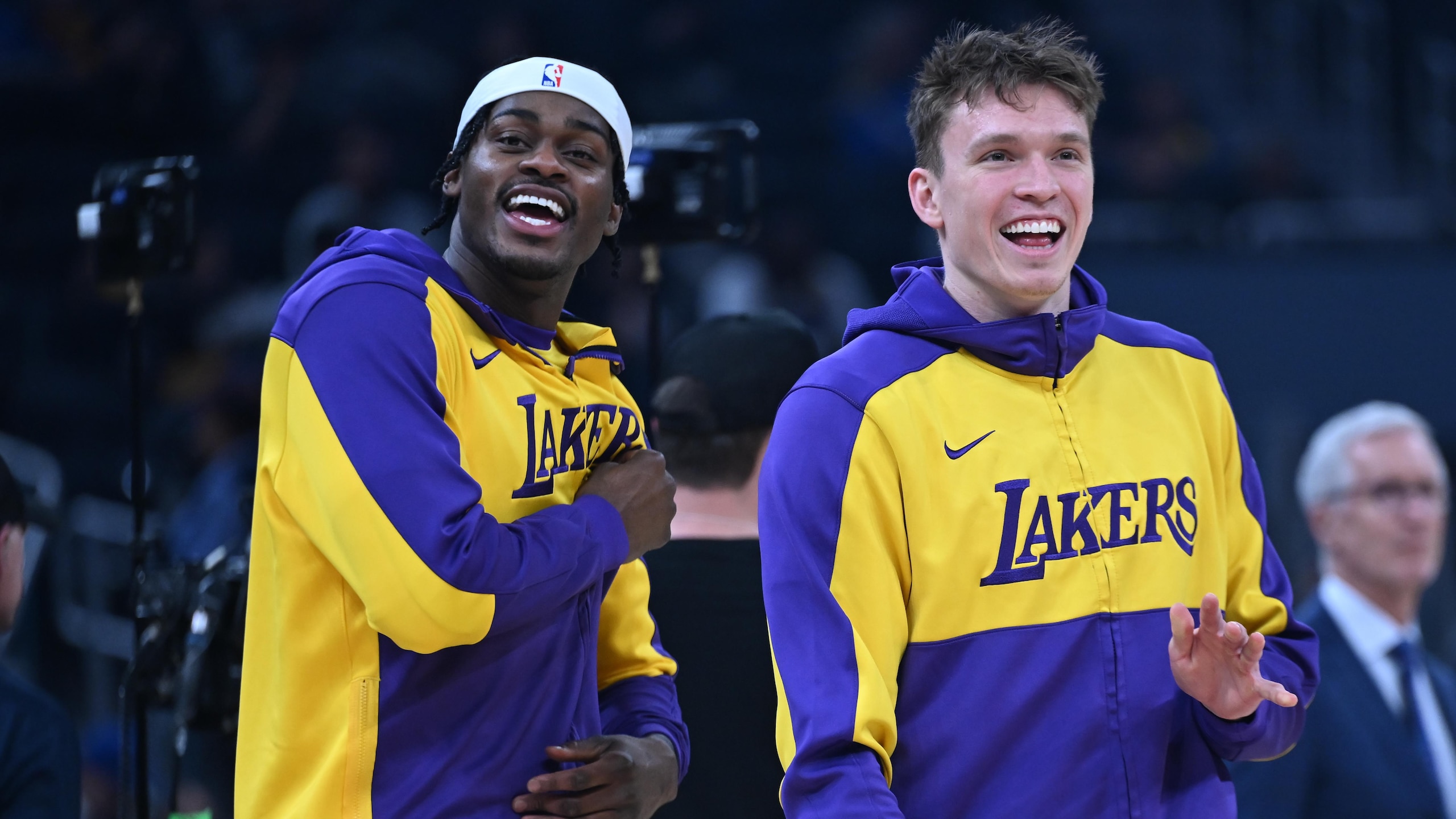 NBA : Pregame of Los Angeles Lakers vs Golden State Warriors in San Francisco