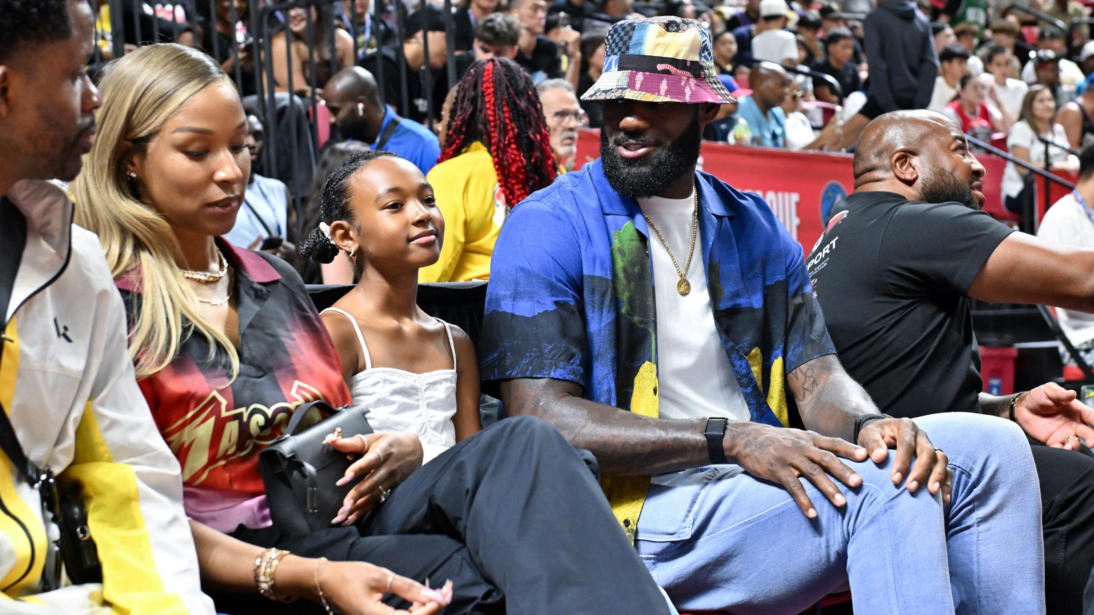 Lakers' LeBron James Calls Daughter Zhuri a 'Good Luck Charm' in Video After Win vs. Warriors