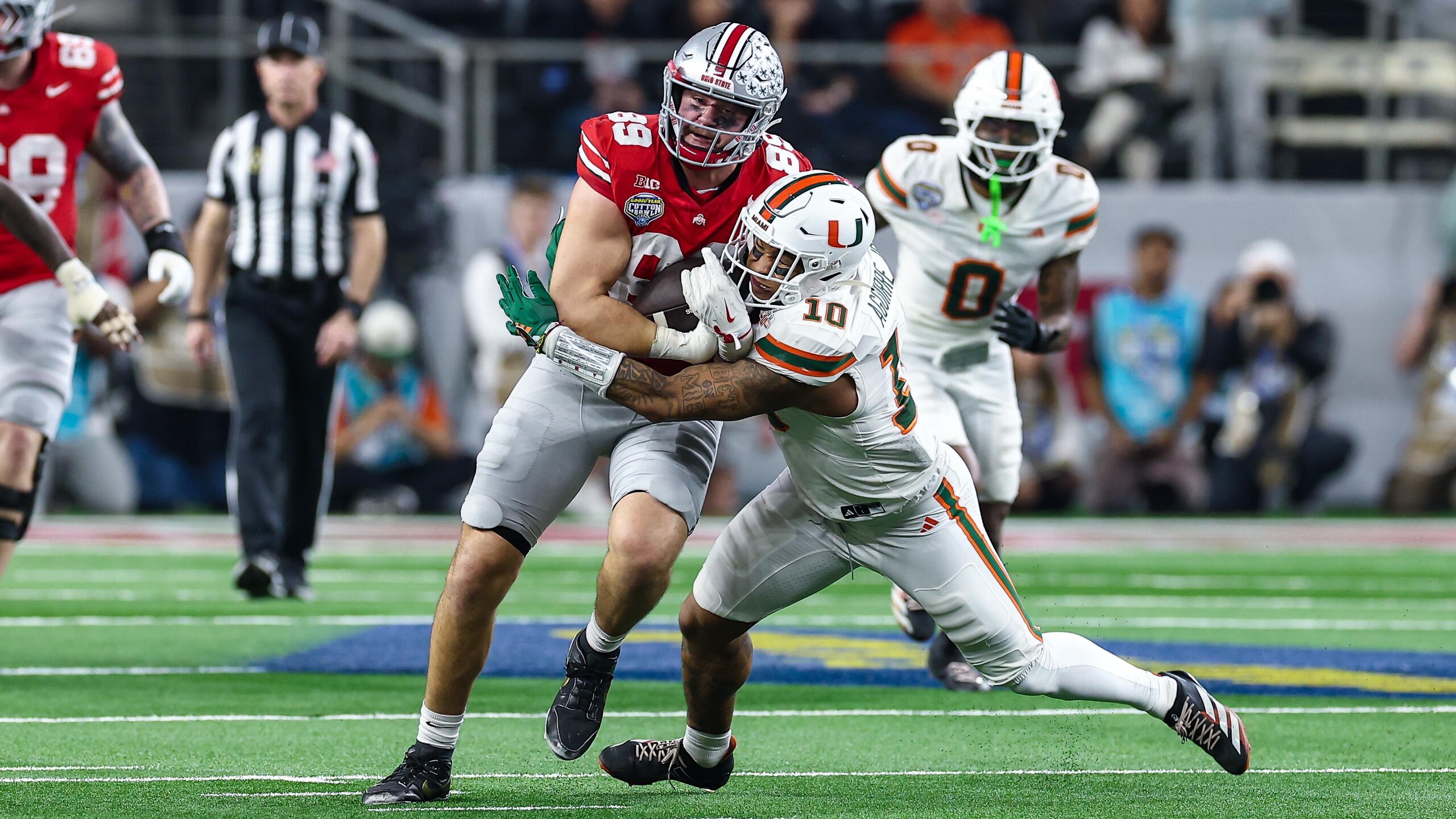 COLLEGE FOOTBALL: DEC 31 College Football Playoff Quarterfinal at the Goodyear Cotton Bowl Classic Miami vs Ohio State COLLEGE FOOTBALL: DEC 31 College Football Playoff Quarterfinal at the Goodyear Cotton Bowl Classic Miami vs Ohio State