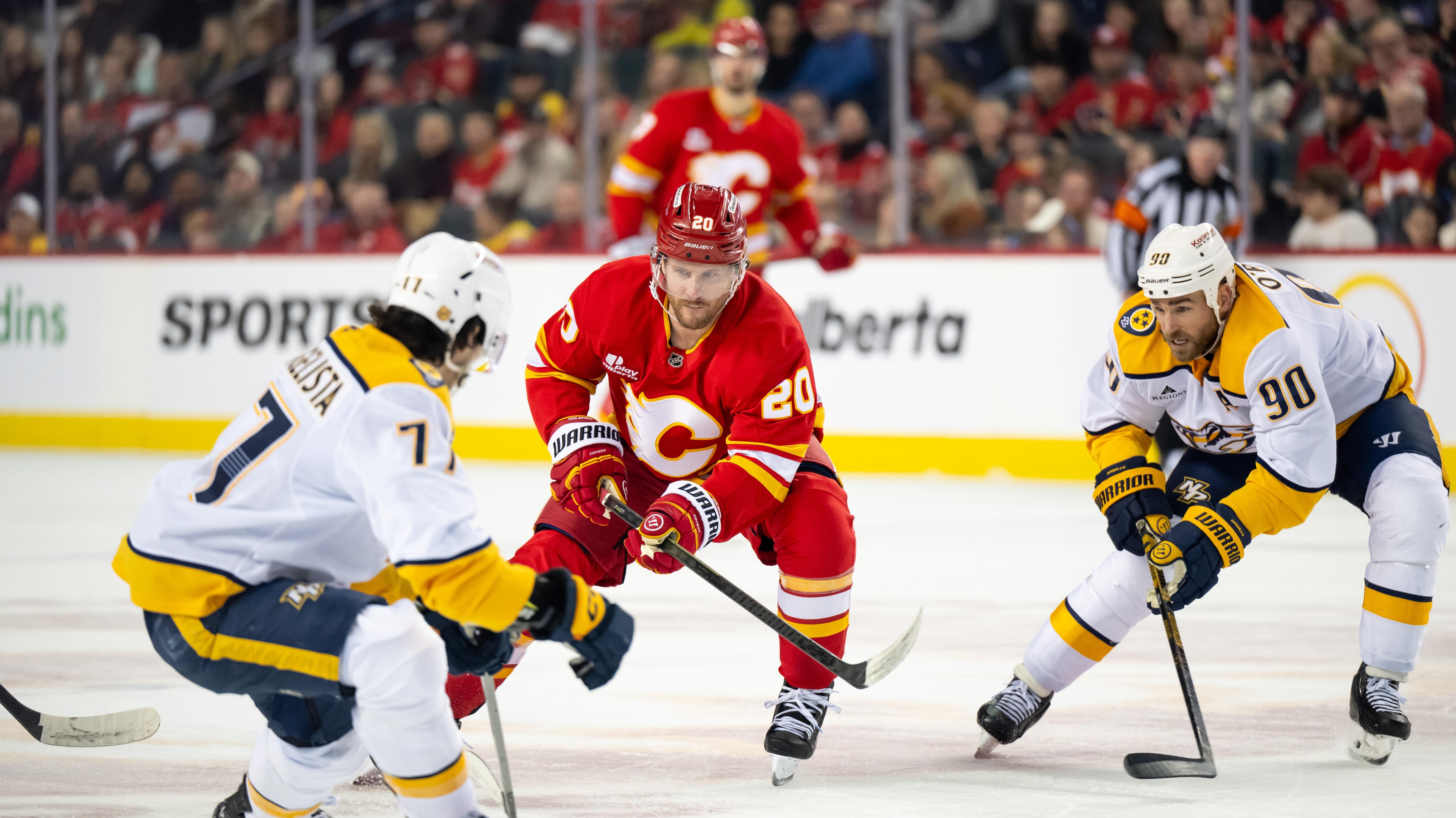 NHL: JAN 03 Predators at Flames