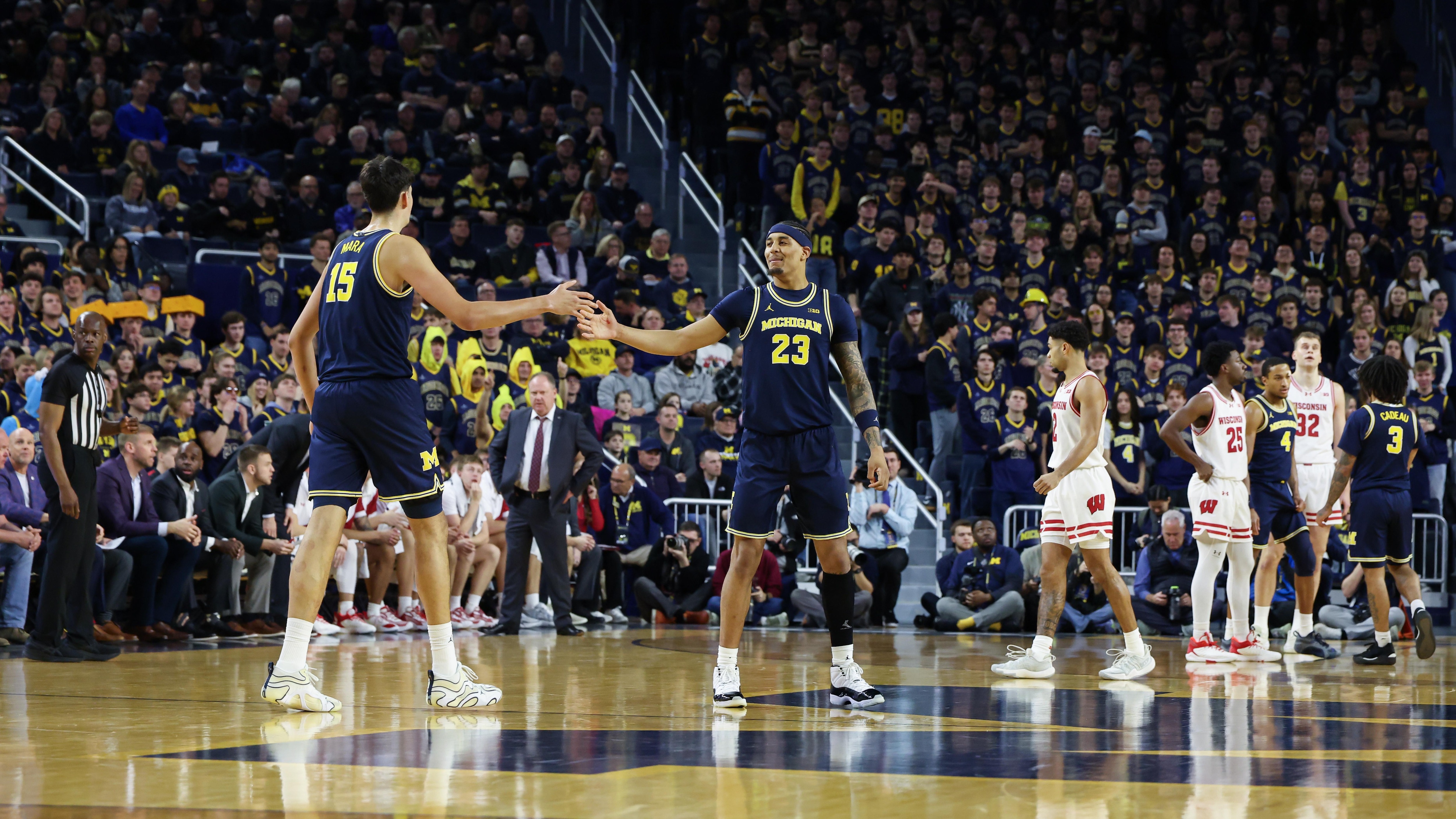 COLLEGE BASKETBALL: JAN 10 Wisconsin at Michigan