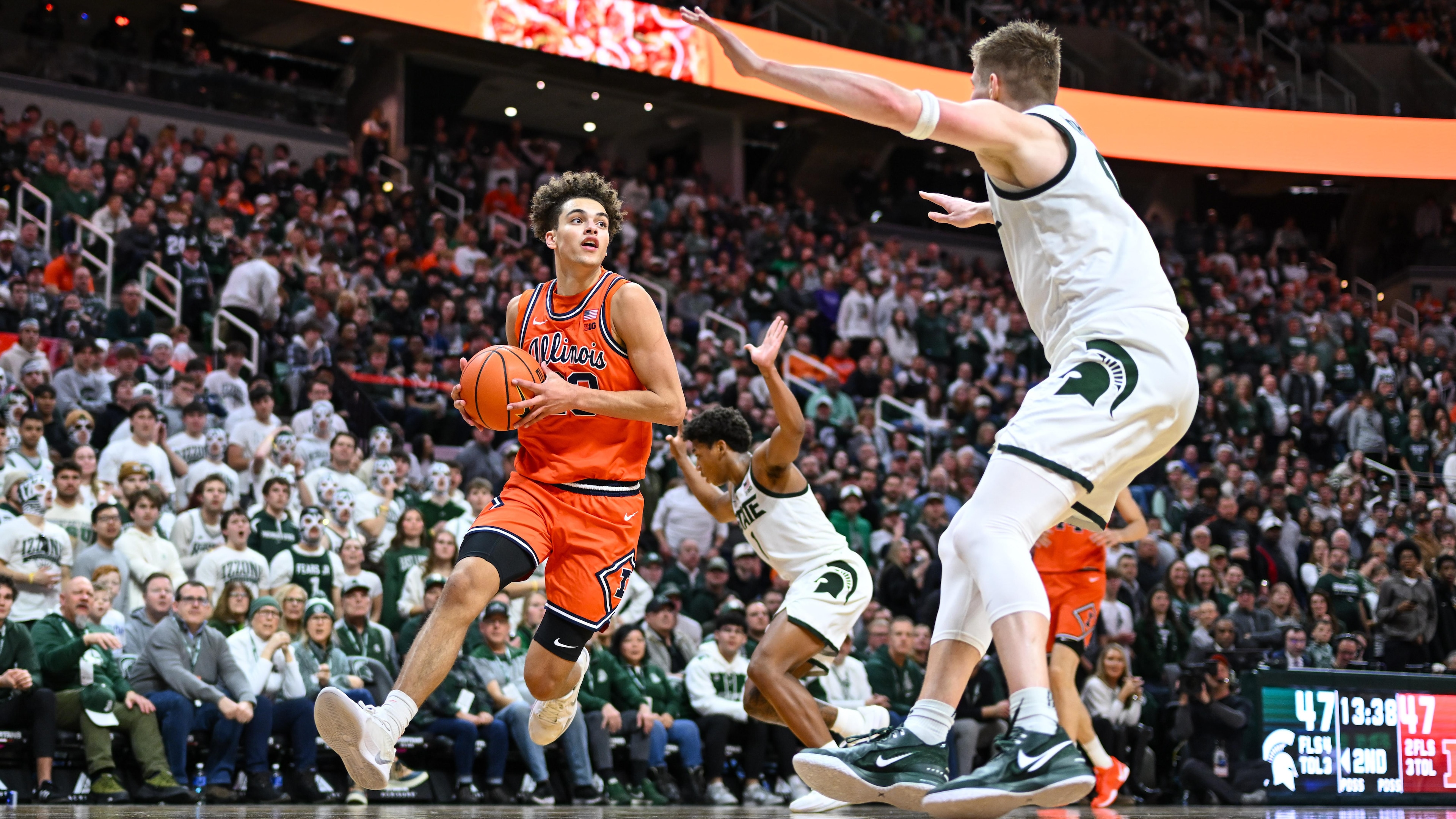 COLLEGE BASKETBALL: FEB 07 Illinois at Michigan State COLLEGE BASKETBALL: FEB 07 Illinois at Michigan State