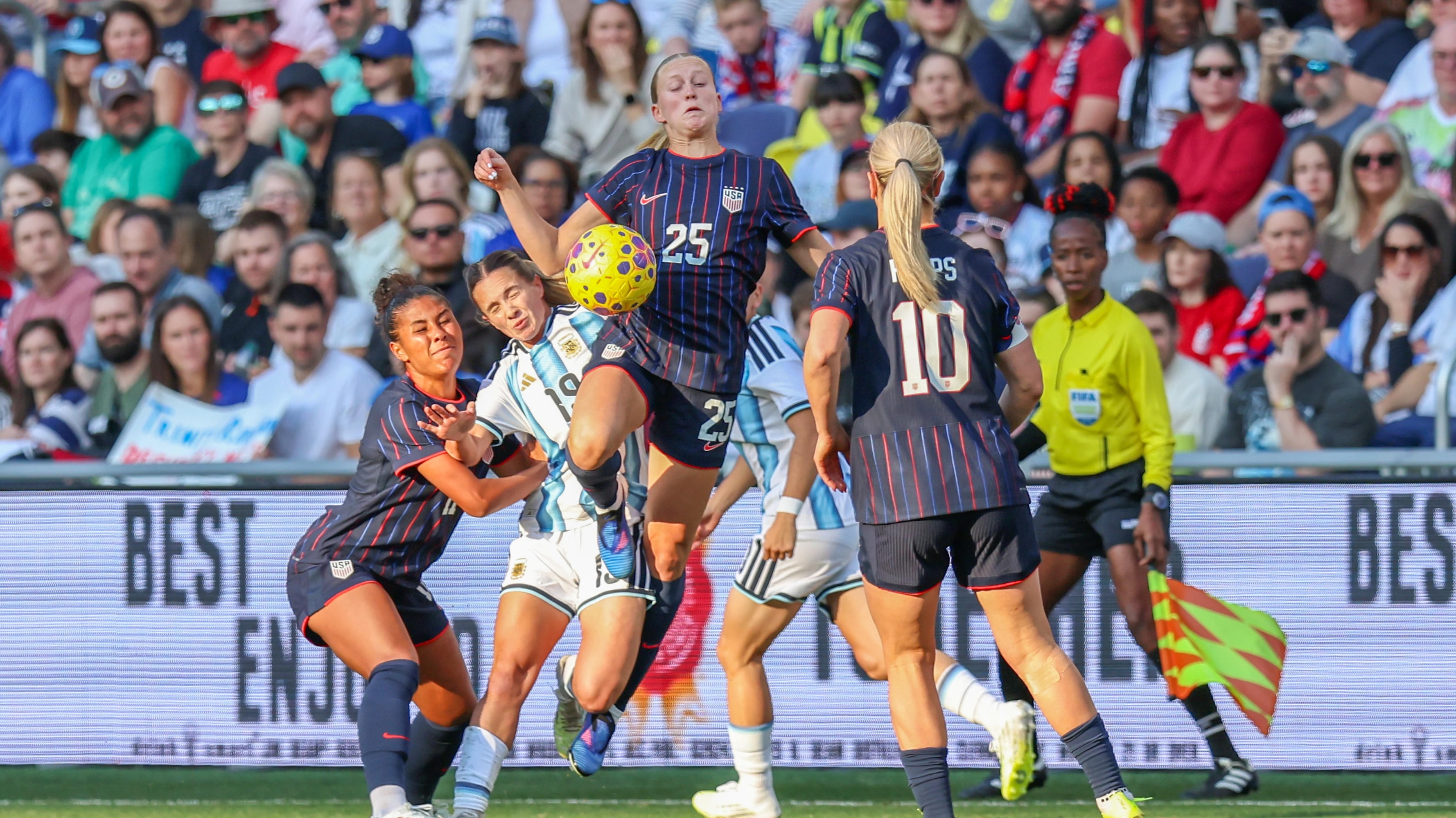 Lindsey Heaps Goal Highlights USWNT's Win Over Argentina in 2026 SheBelieves Cup, Full Standings