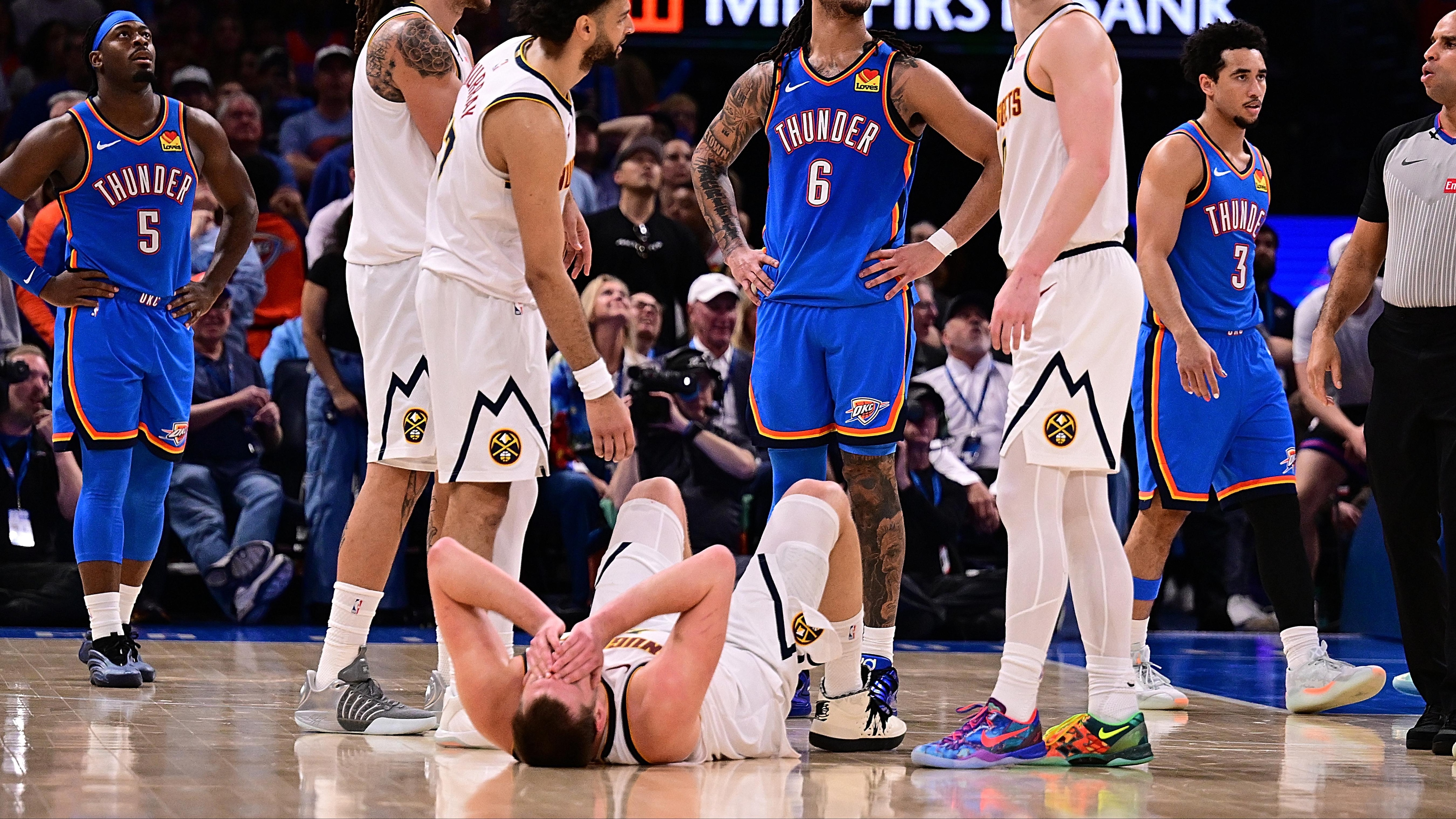 Thunder's Luguentz Dort Says Sorry to Nuggets Star Jokic