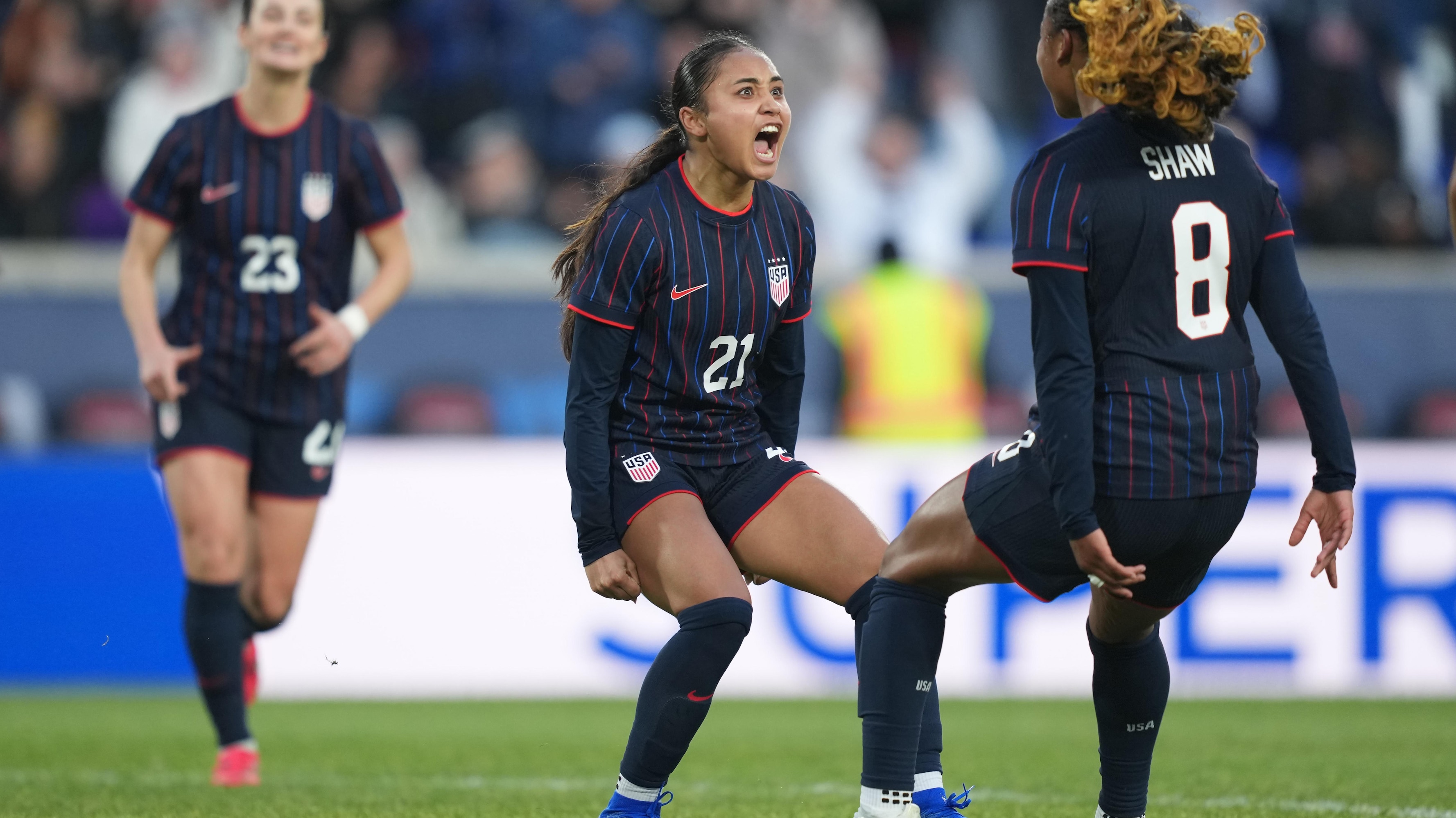 Alyssa Thompson Scores, USWNT Beats Colombia to Win Record 8th SheBelieves Cup