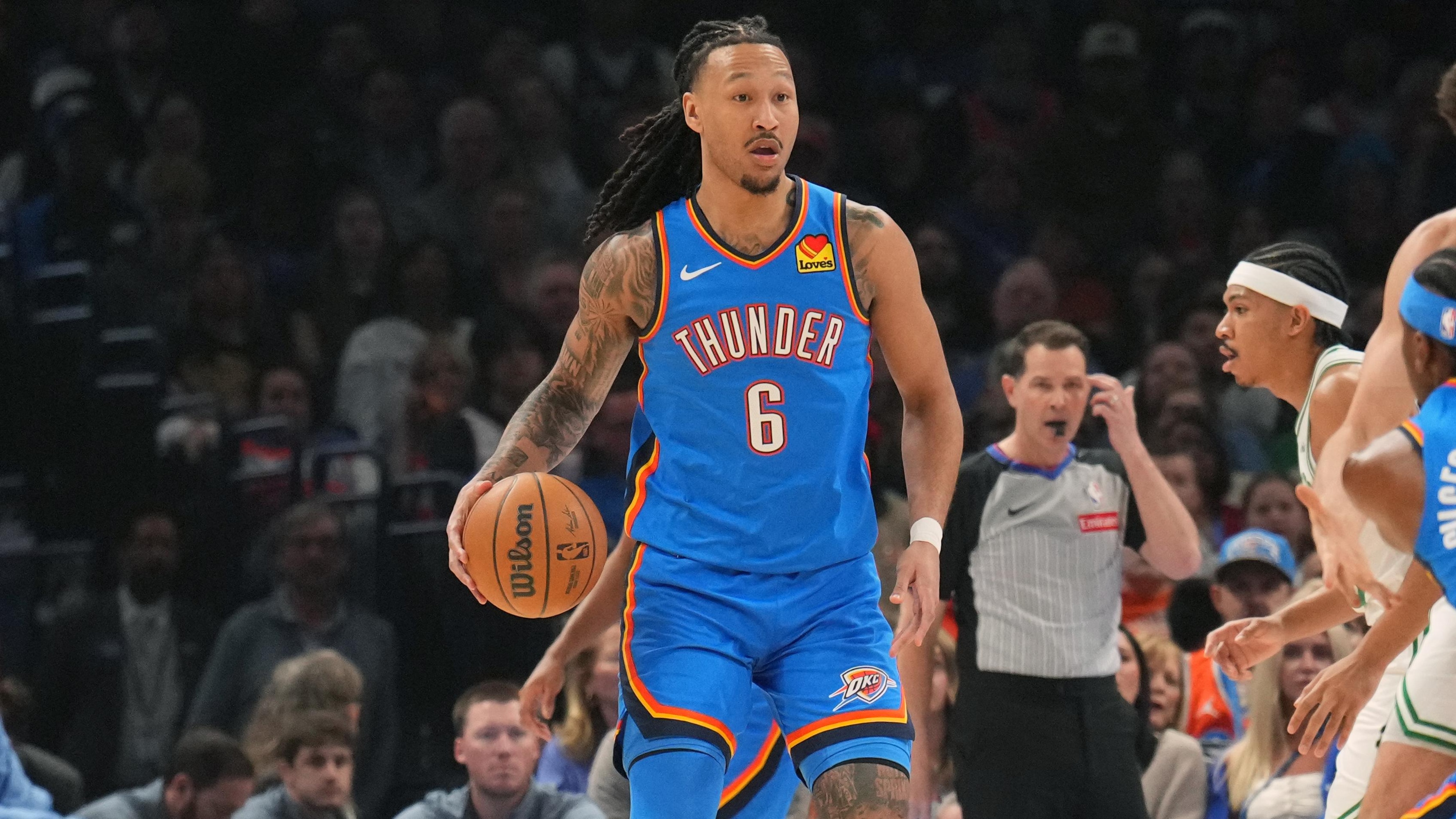 Thunder, Wizards Players Get Into Scuffle on Video, Jaylin Williams Among Players Ejected