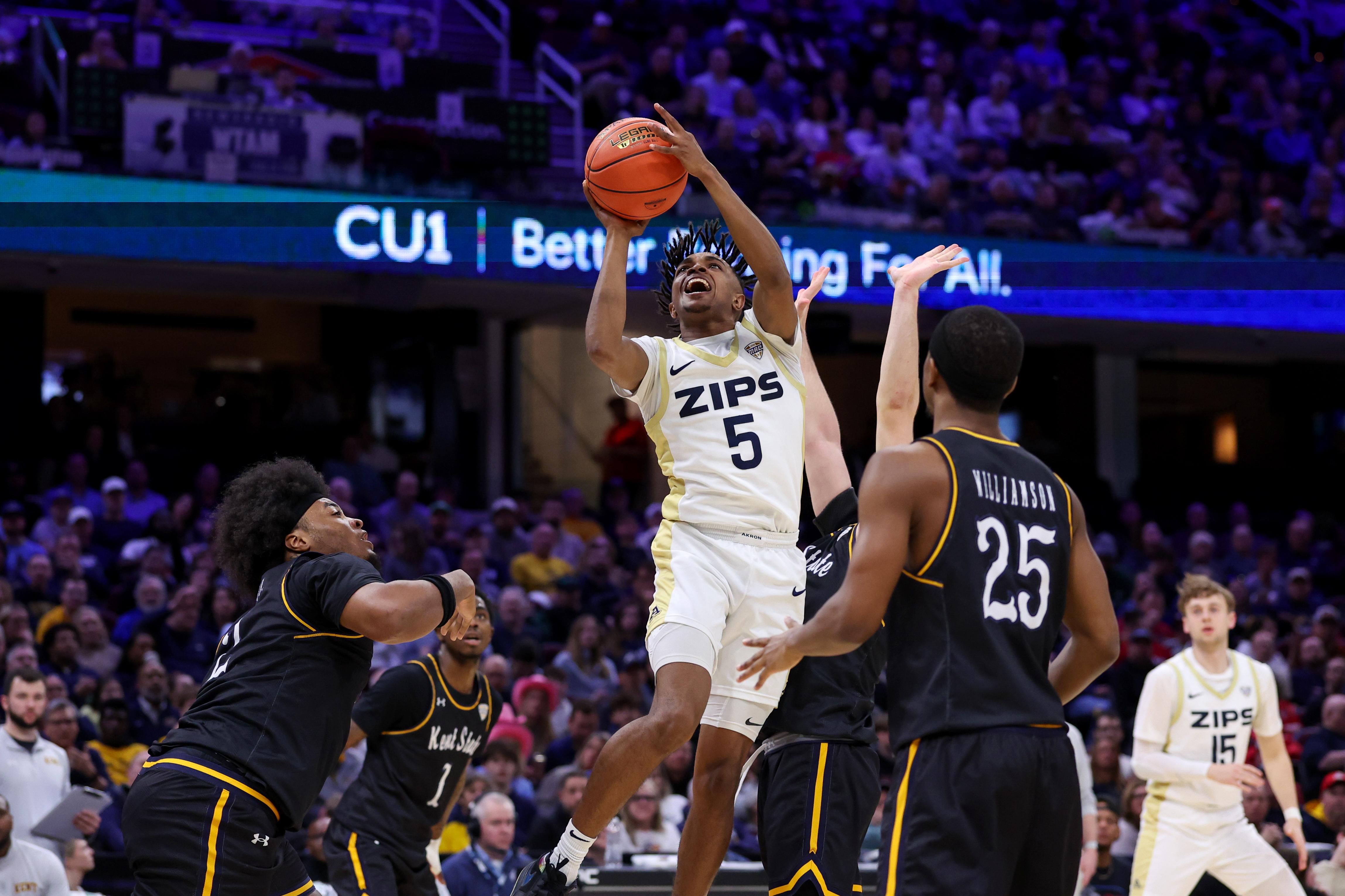 COLLEGE BASKETBALL: MAR 13 MAC Tournament Kent State vs Akron