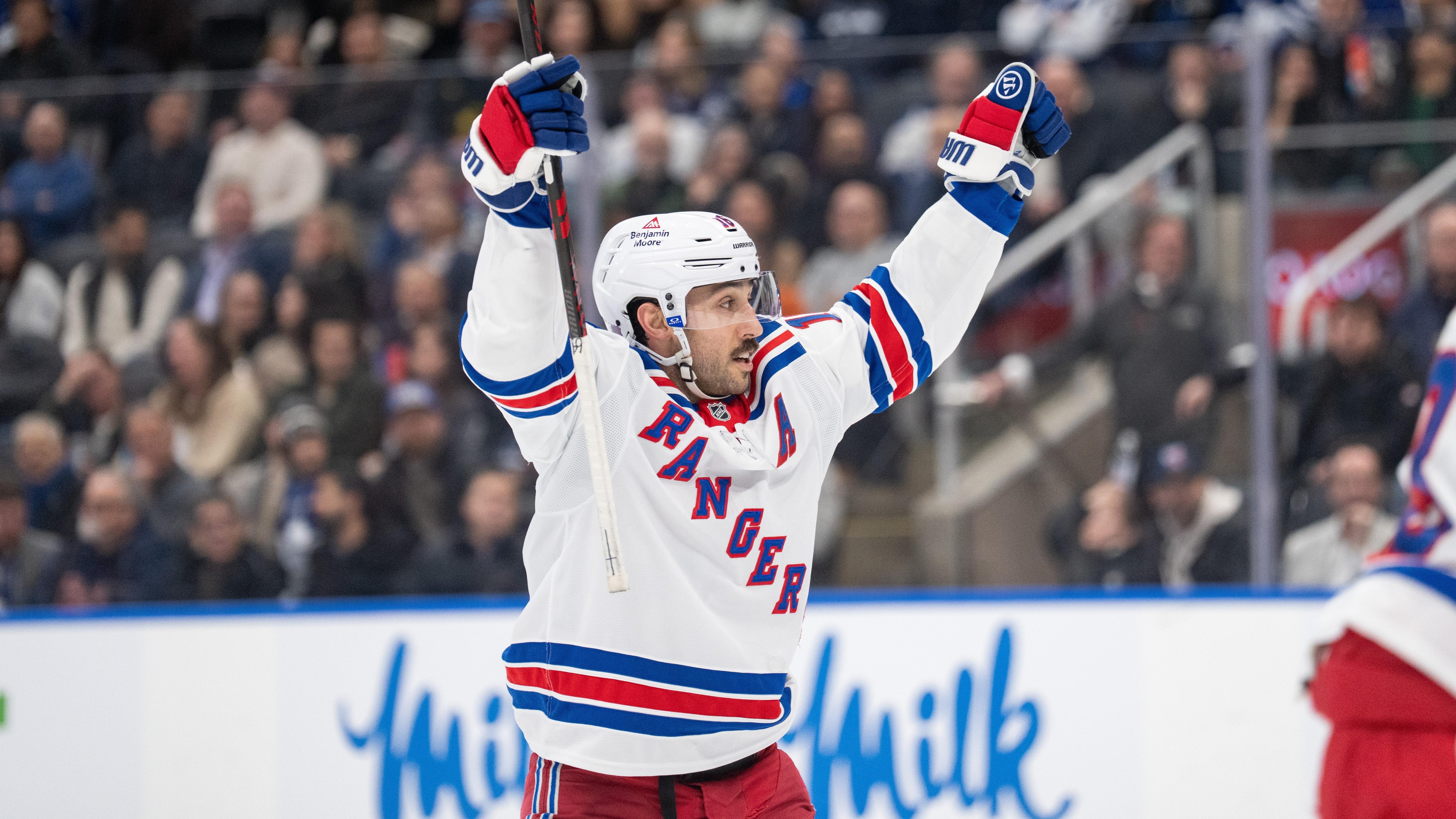 Wednesday-Leafs-Rangers game action