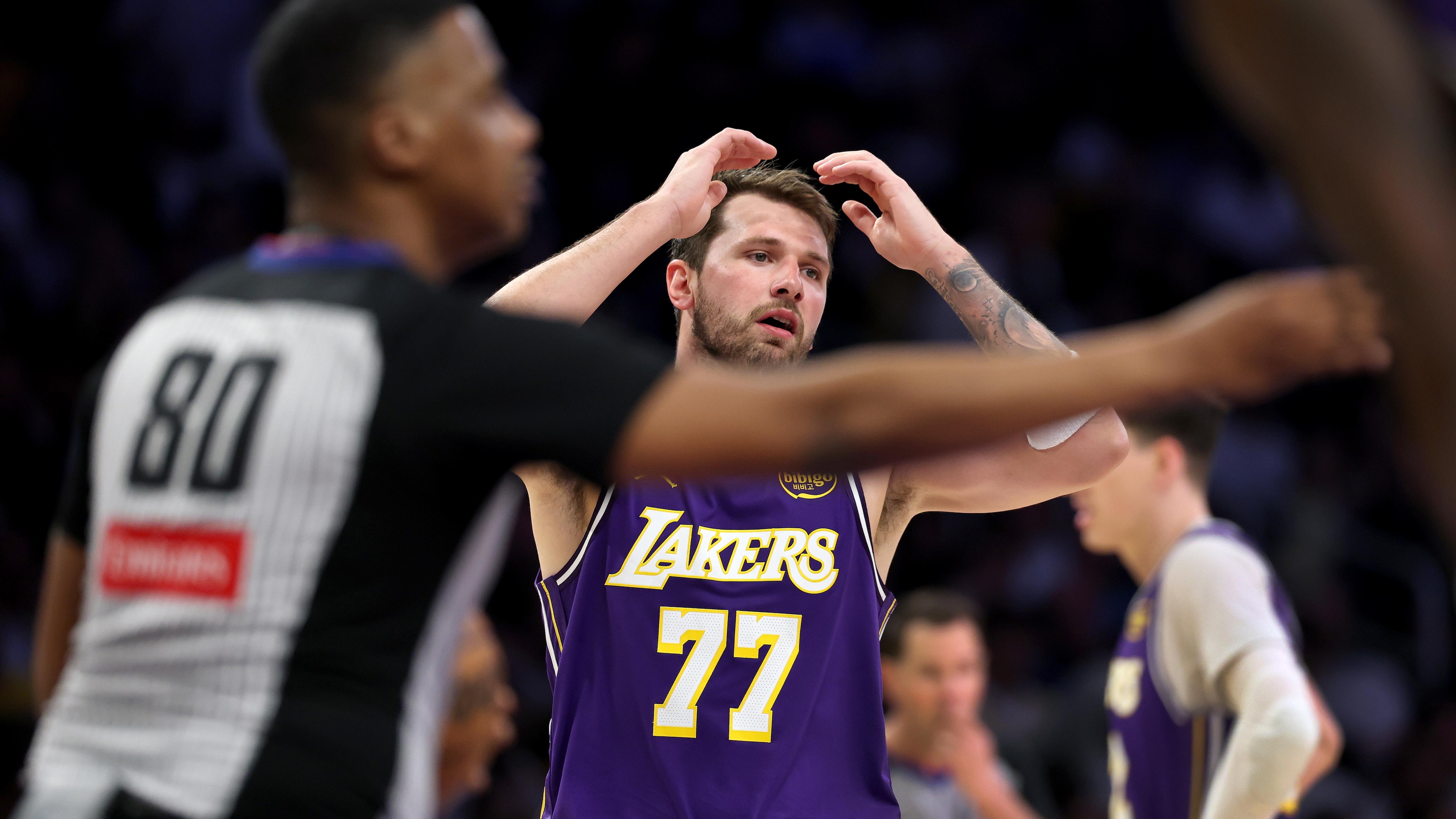 Lakers' Luka Doncic Talks 16th Technical Foul Ahead of Potential 1-Game NBA Suspension