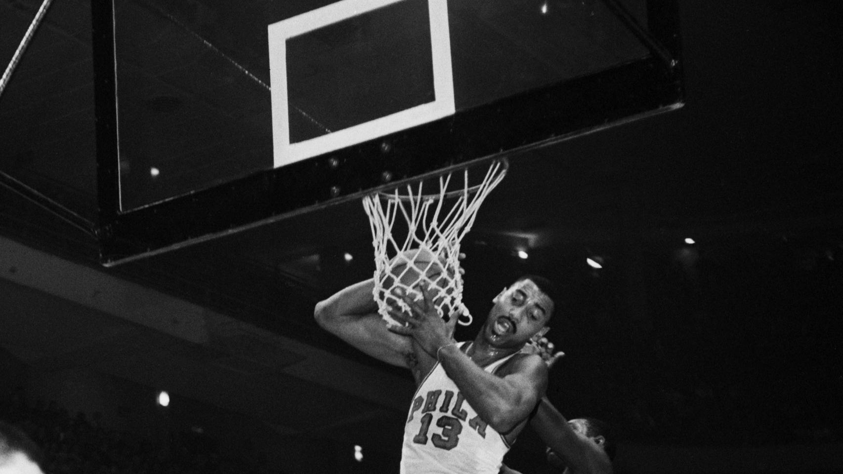 Wilt Chamberlain Scoring with Lay-Up Shot