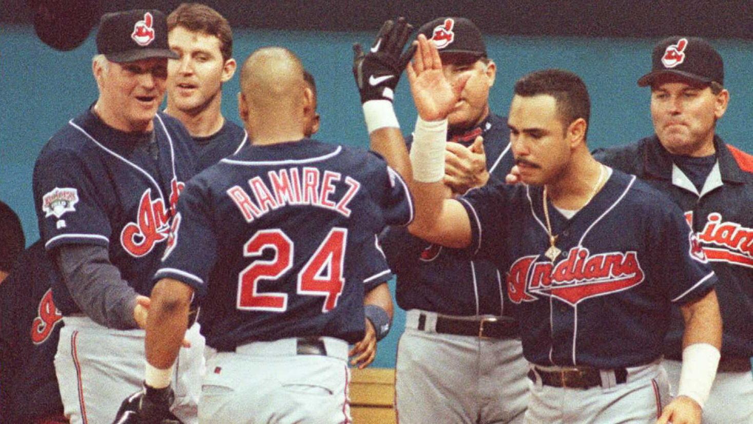 Cleveland Indians right fielder Manny Ramirez is c
