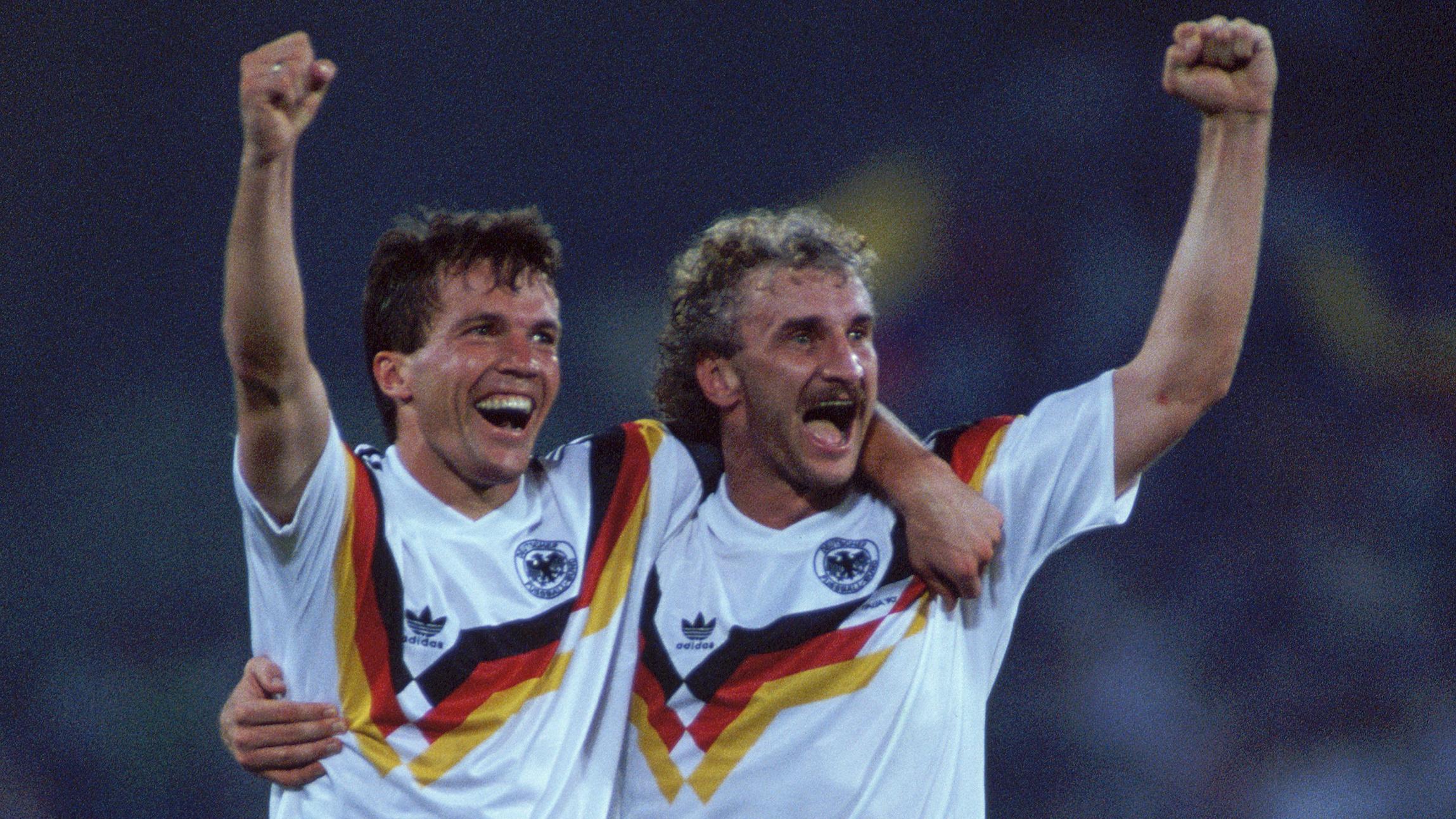 German Teammates Celebrating a World Cup Goal
