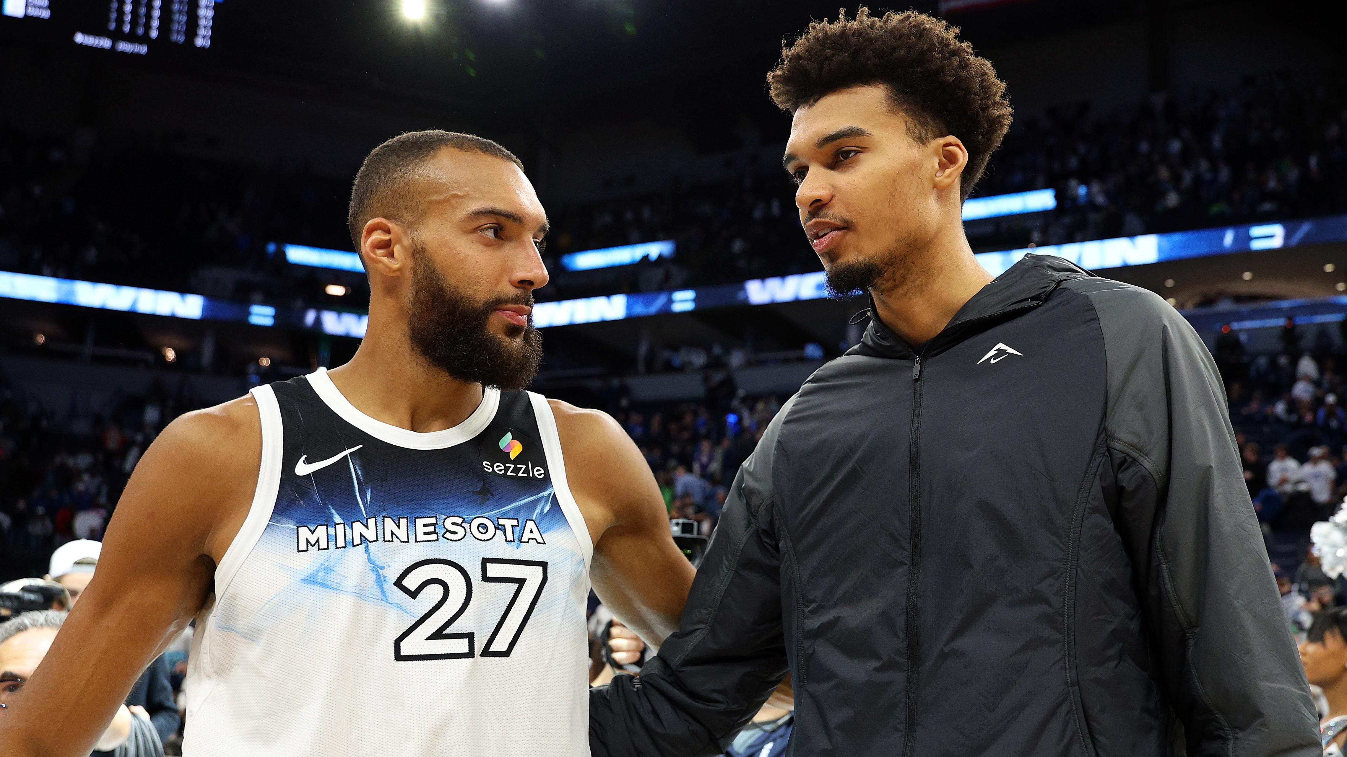 Wemby, Rudy Gobert Play Chess Together 'Almost Every Time' Before Spurs vs. Wolves Games